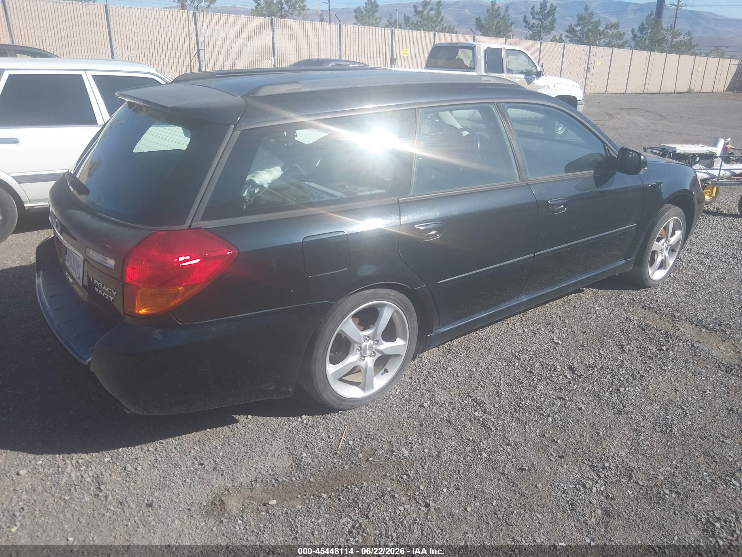 2005 Subaru Legacy 2.5gt Black vin: 4S3BP686254317617