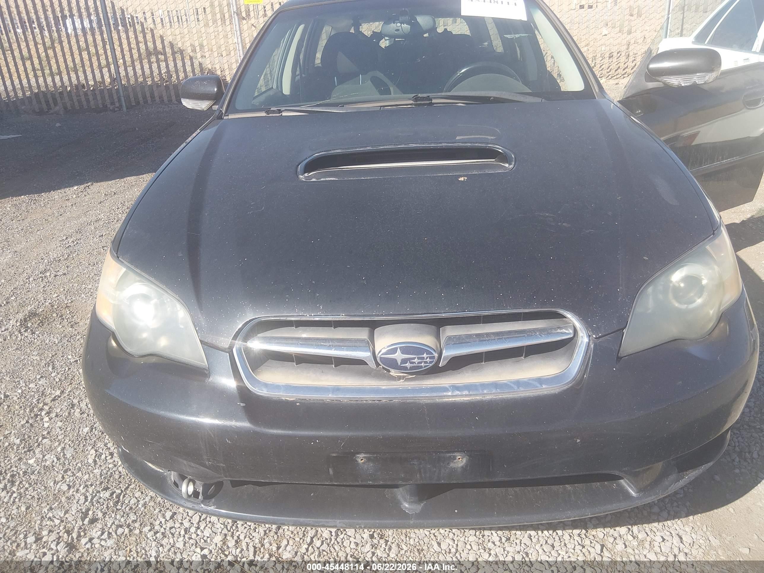 2005 Subaru Legacy 2.5gt Black vin: 4S3BP686254317617