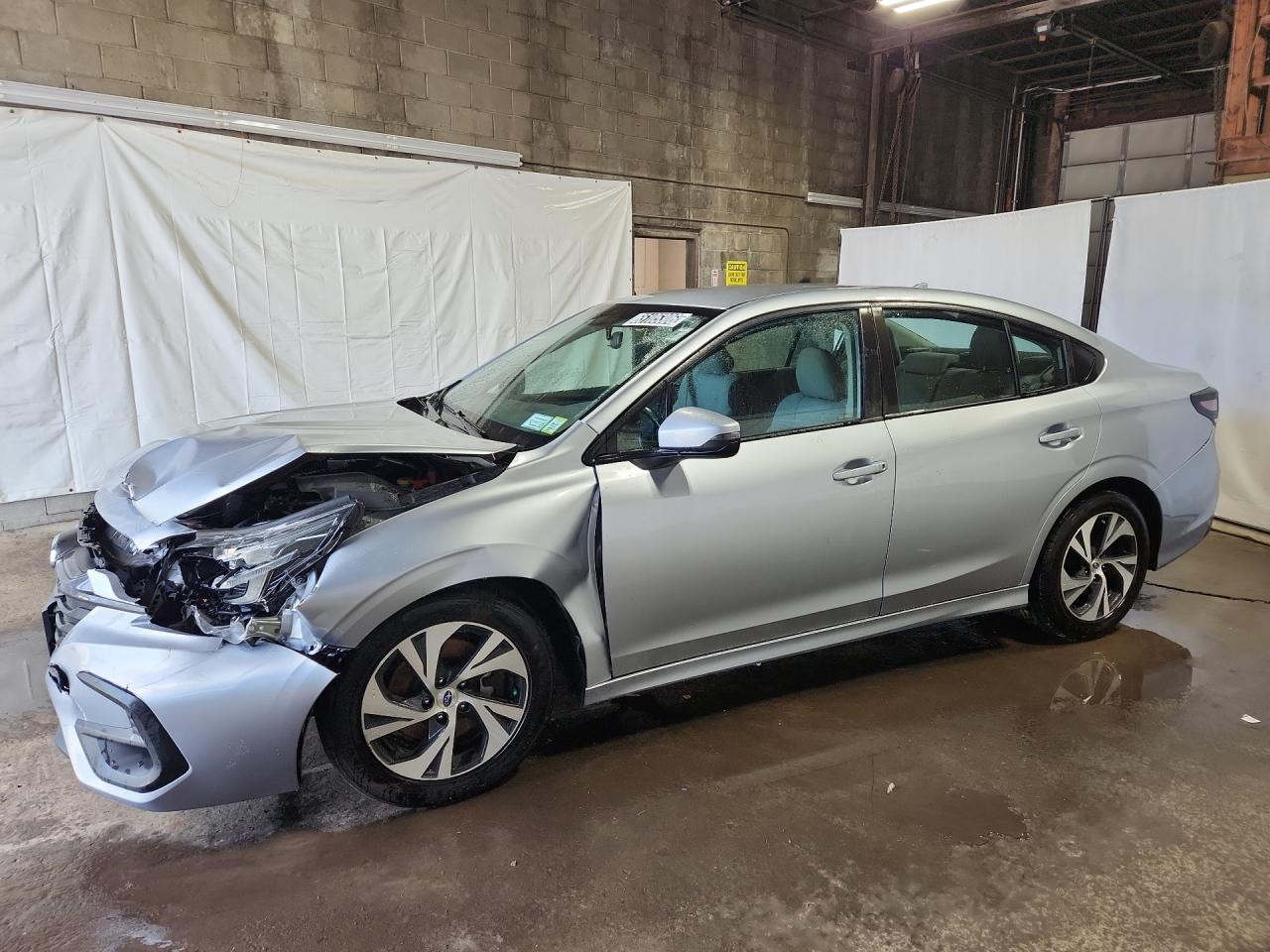2023 Subaru Legacy Premium Silver vin: 4S3BWAC65P3007080 Damage: Left Front Fender, Dent(S) W/ Paint Dmg, > 12 Inches