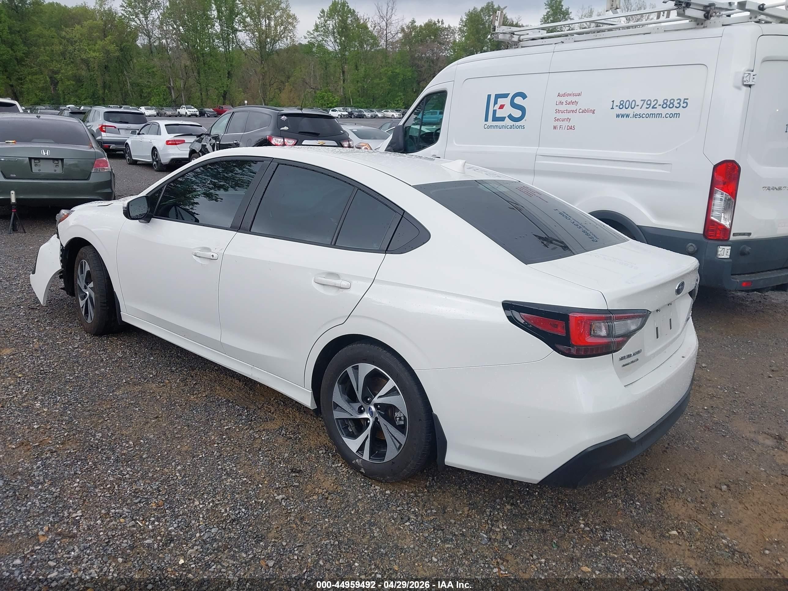 2025 Subaru Legacy Premium White vin: 4S3BWAC68S3021287
