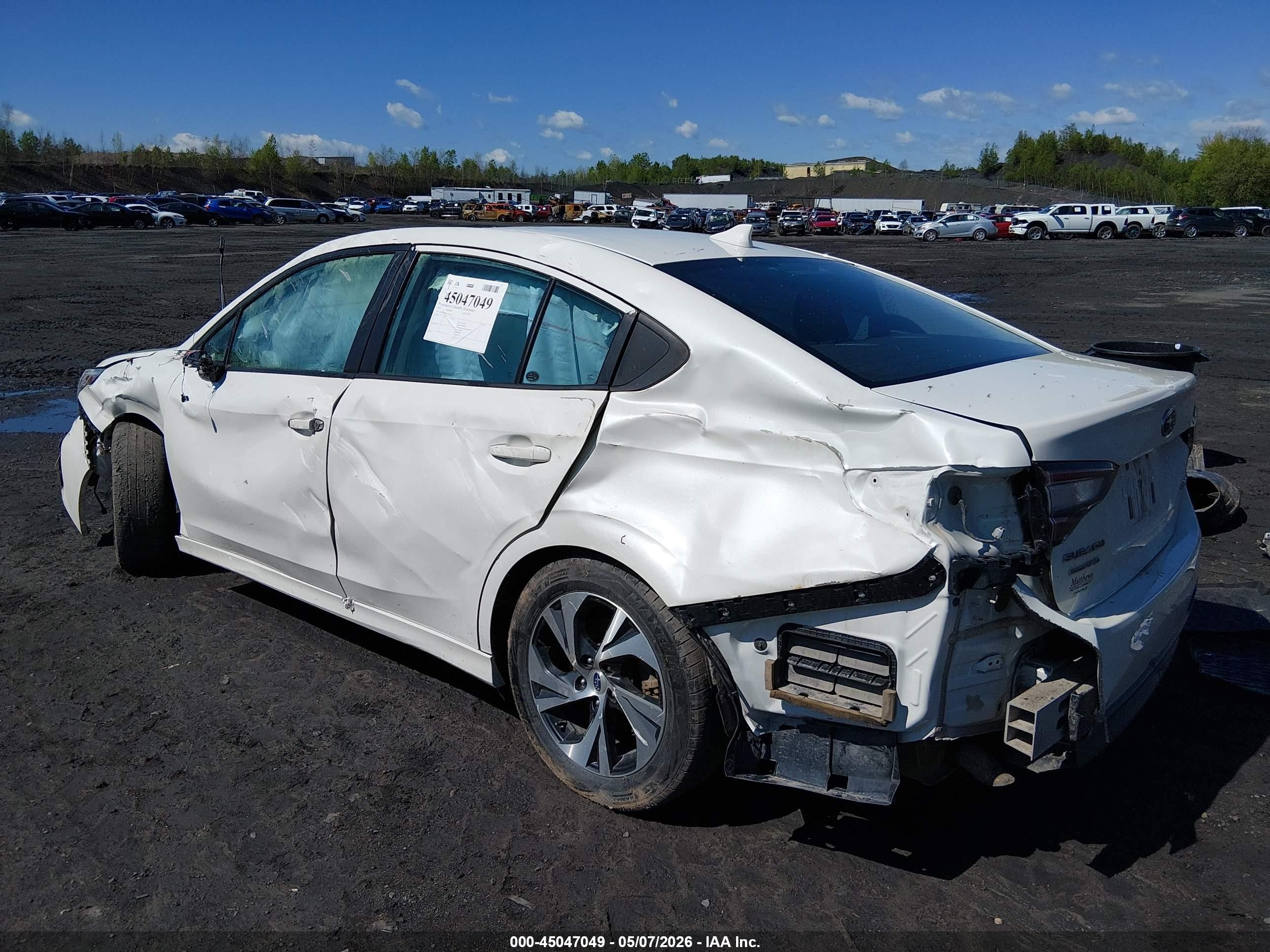2023 Subaru Legacy Premium White vin: 4S3BWAC6XP3011500