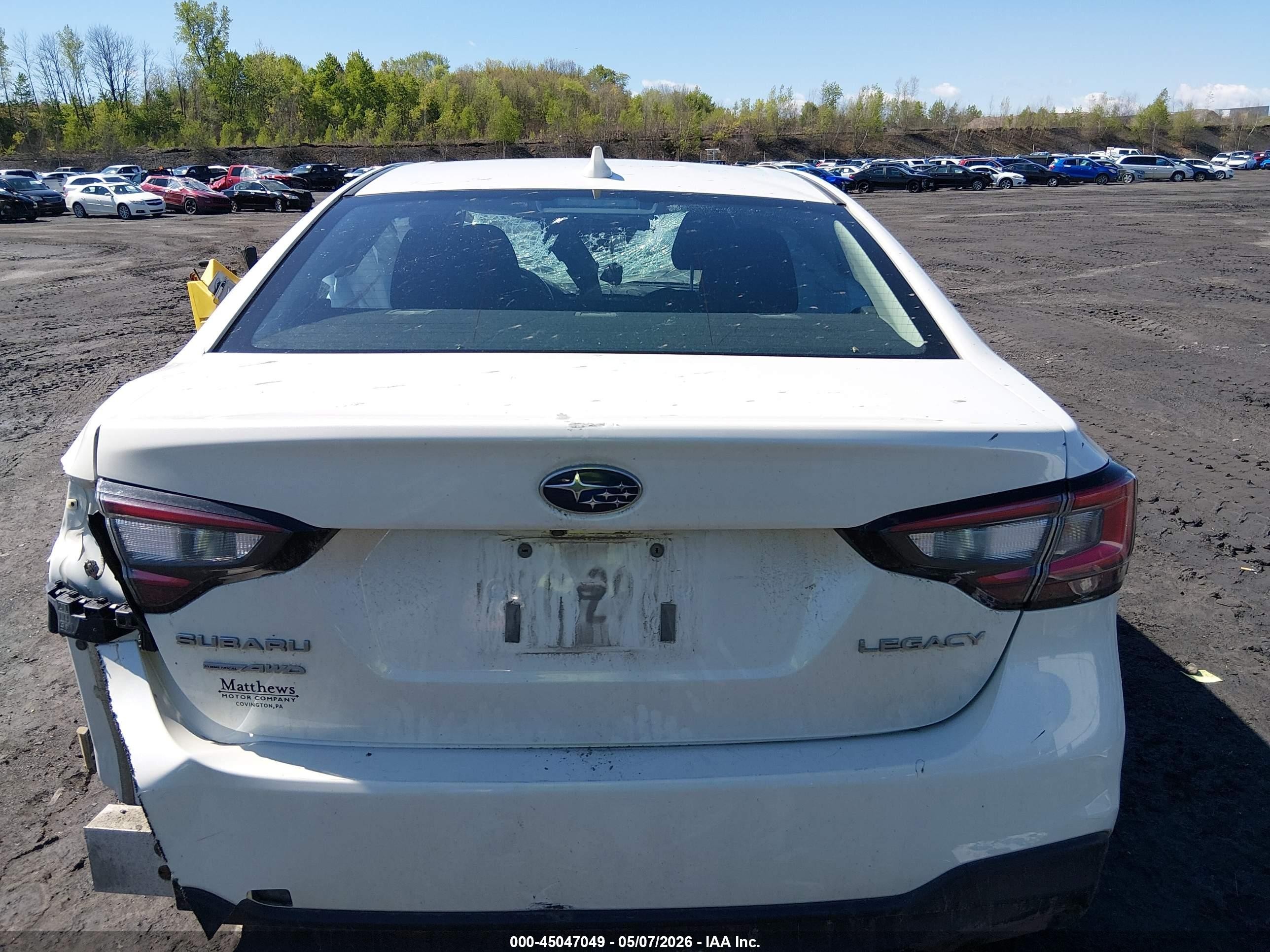 2023 Subaru Legacy Premium White vin: 4S3BWAC6XP3011500
