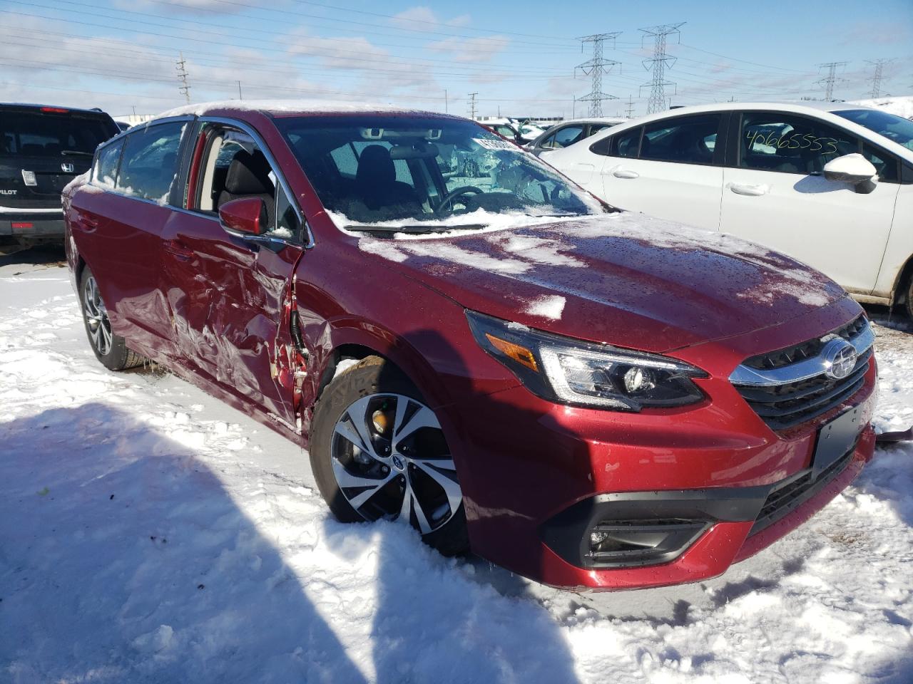 2022 Subaru Legacy Premium Красный vin: 4S3BWAF64N3012909