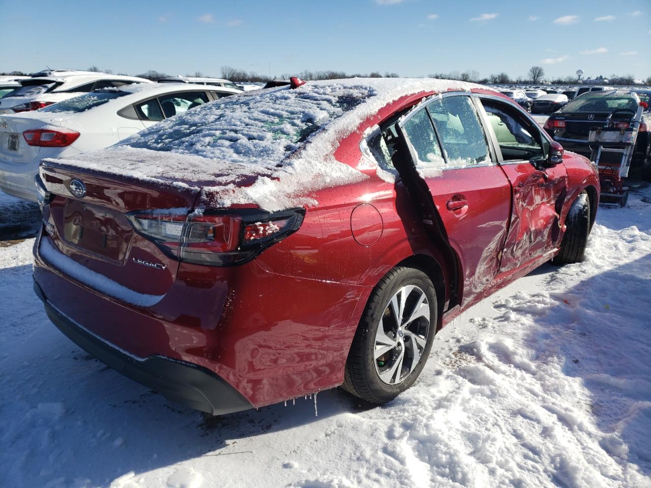 2022 Subaru Legacy Premium Красный vin: 4S3BWAF64N3012909