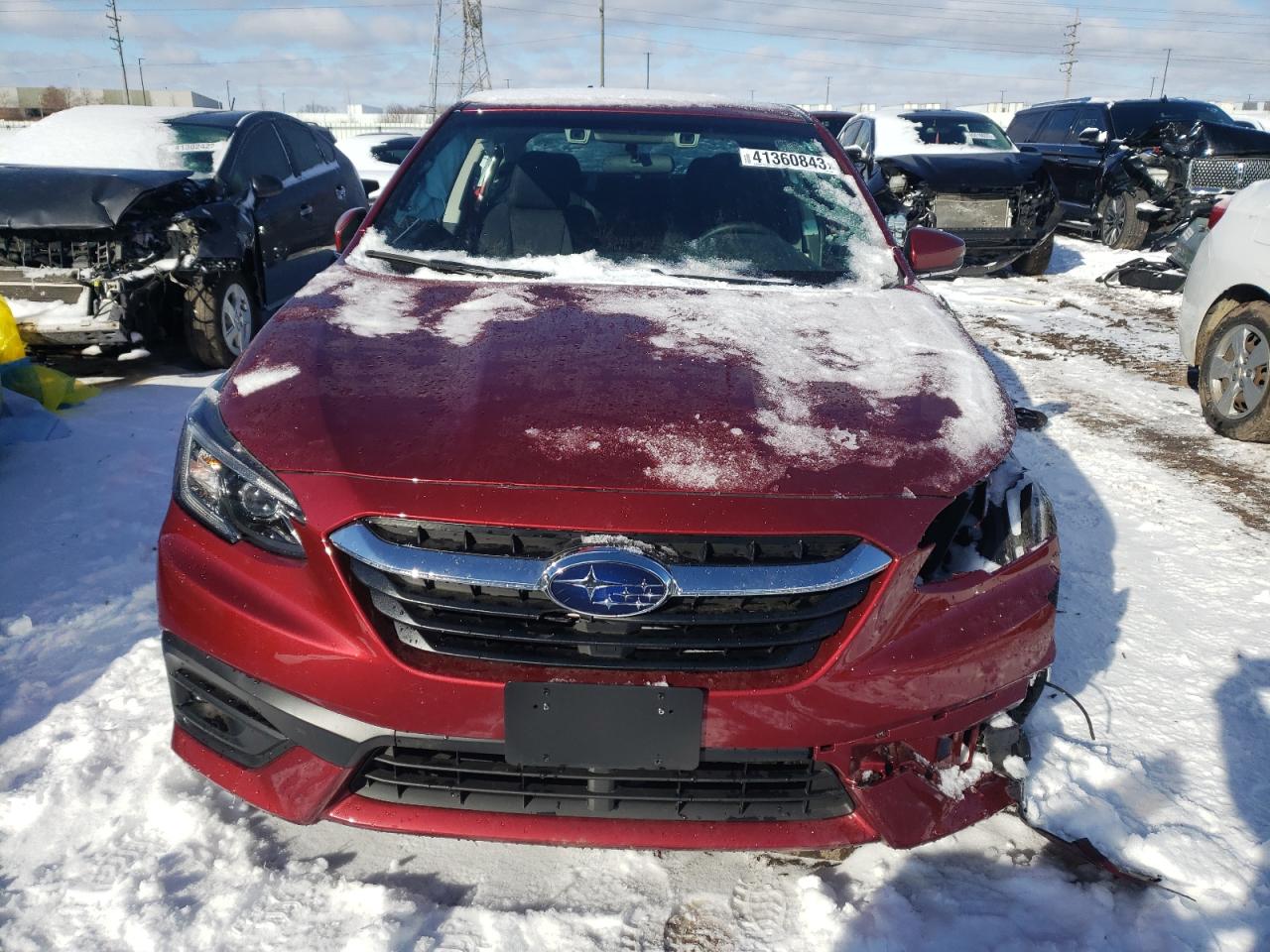 2022 Subaru Legacy Premium Красный vin: 4S3BWAF64N3012909