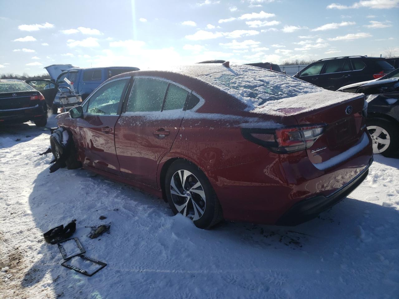 2022 Subaru Legacy Premium Красный vin: 4S3BWAF64N3012909