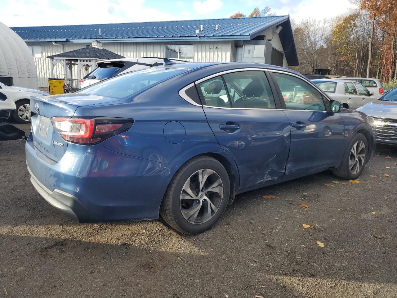 2021 Subaru Legacy Premium Blue vin: 4S3BWAF66M3019410