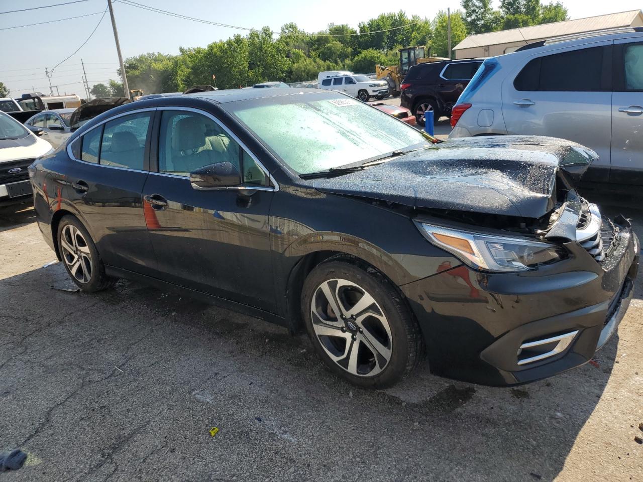 2021 Subaru Legacy Limited Черный vin: 4S3BWAN64M3019228
