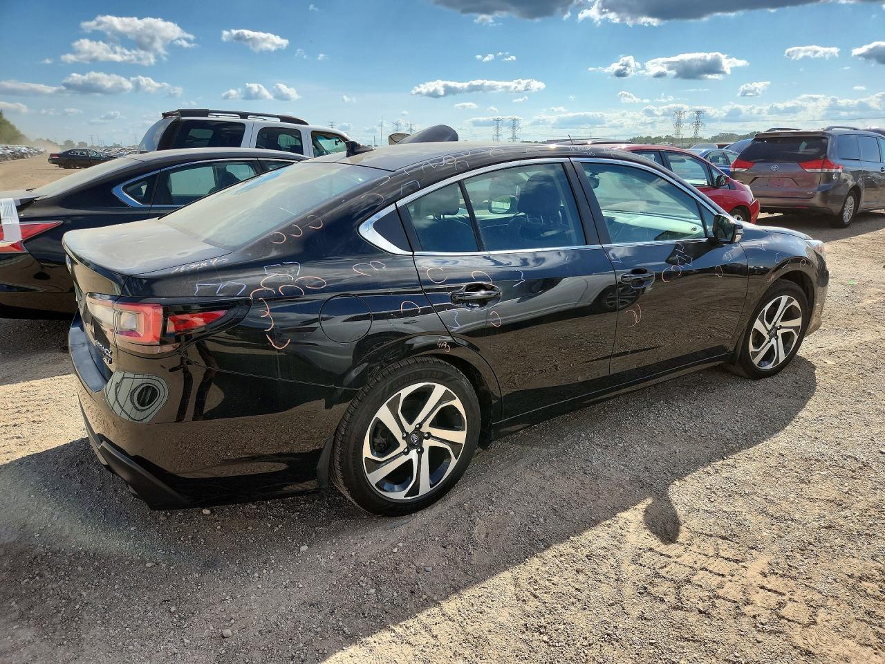 2021 Subaru Legacy Limited Xt Черный vin: 4S3BWGN66M3019976
