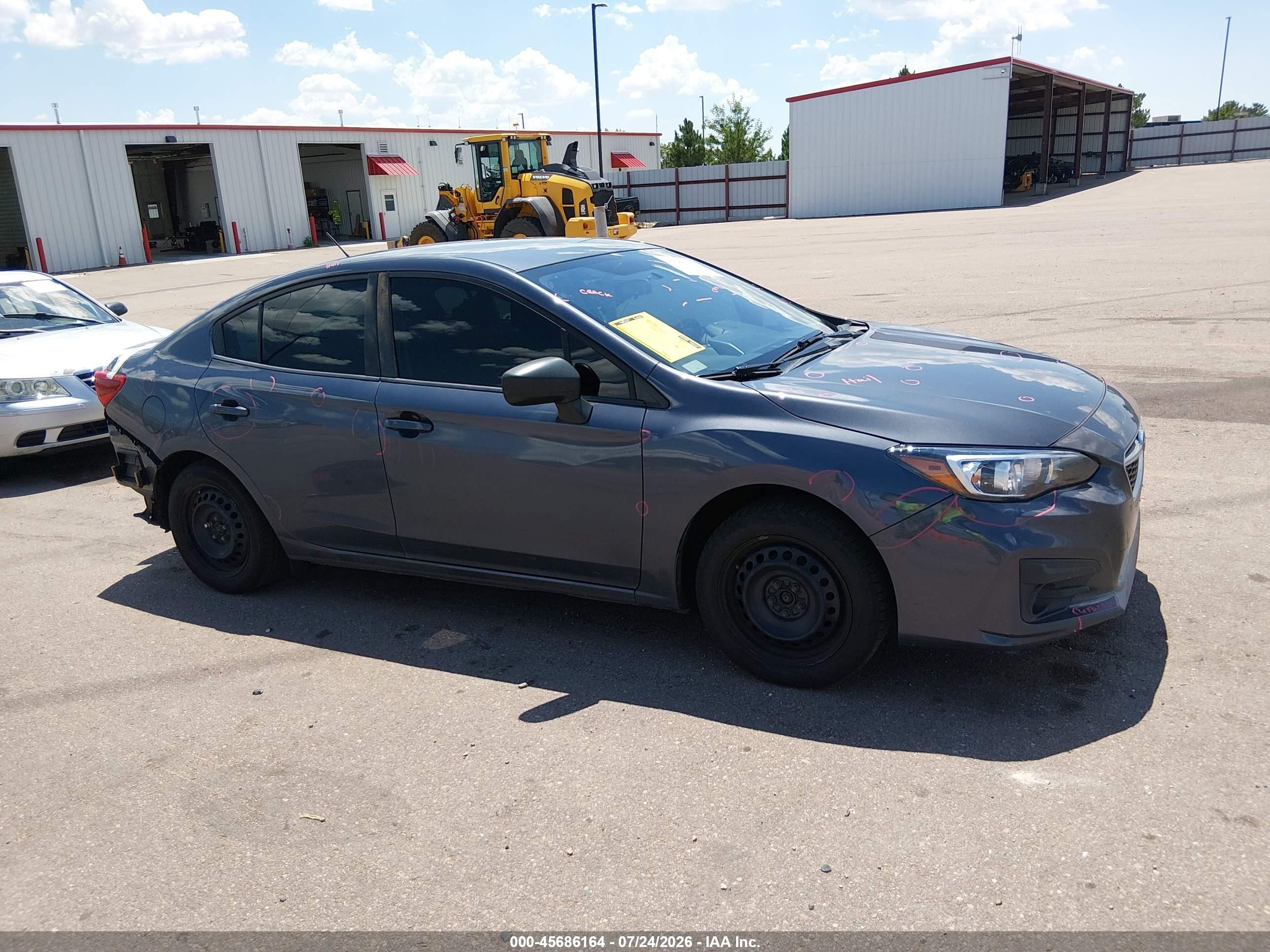 2017 Subaru Impreza 2.0i Gray vin: 4S3GKAA63H1627976