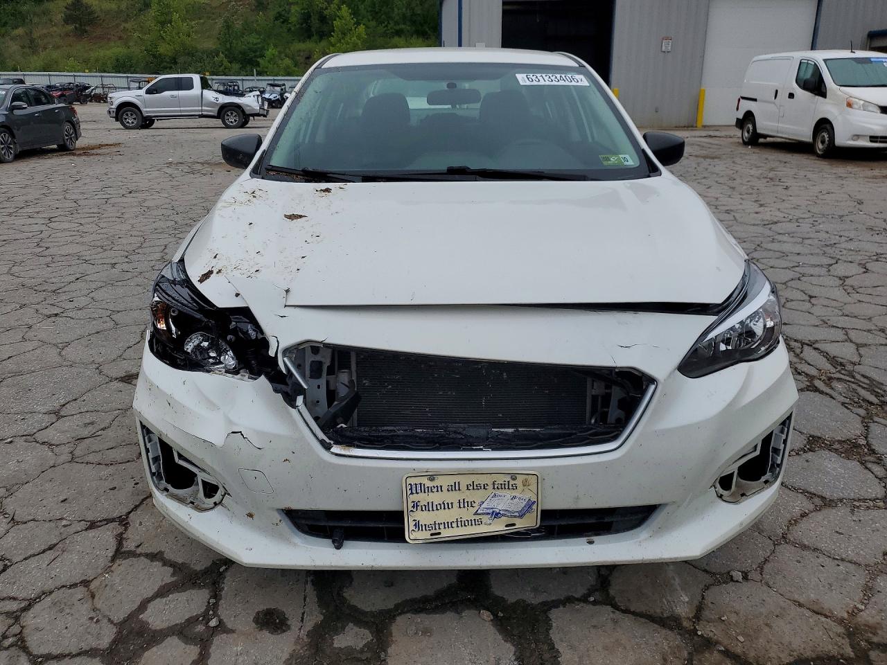 2019 Subaru Impreza Белый vin: 4S3GKAA63K3604399