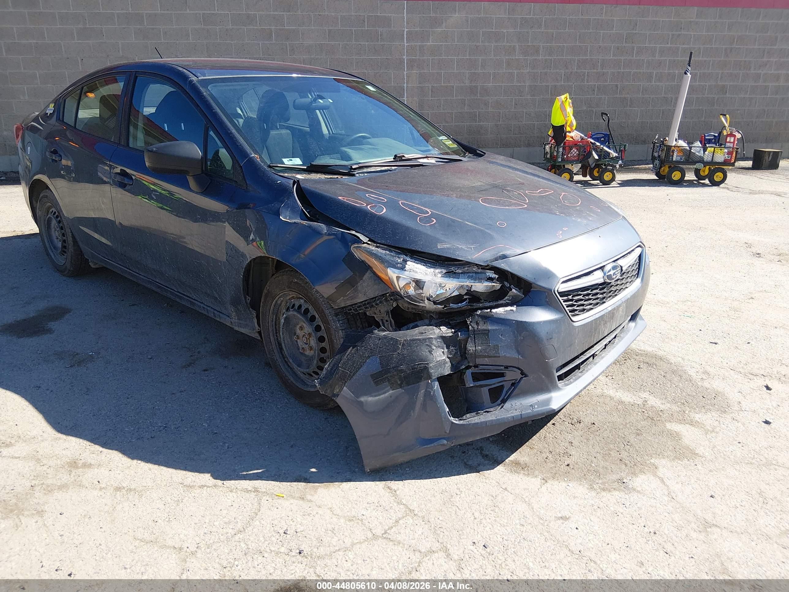 2017 Subaru Impreza 2.0i Gray vin: 4S3GKAA64H3605019