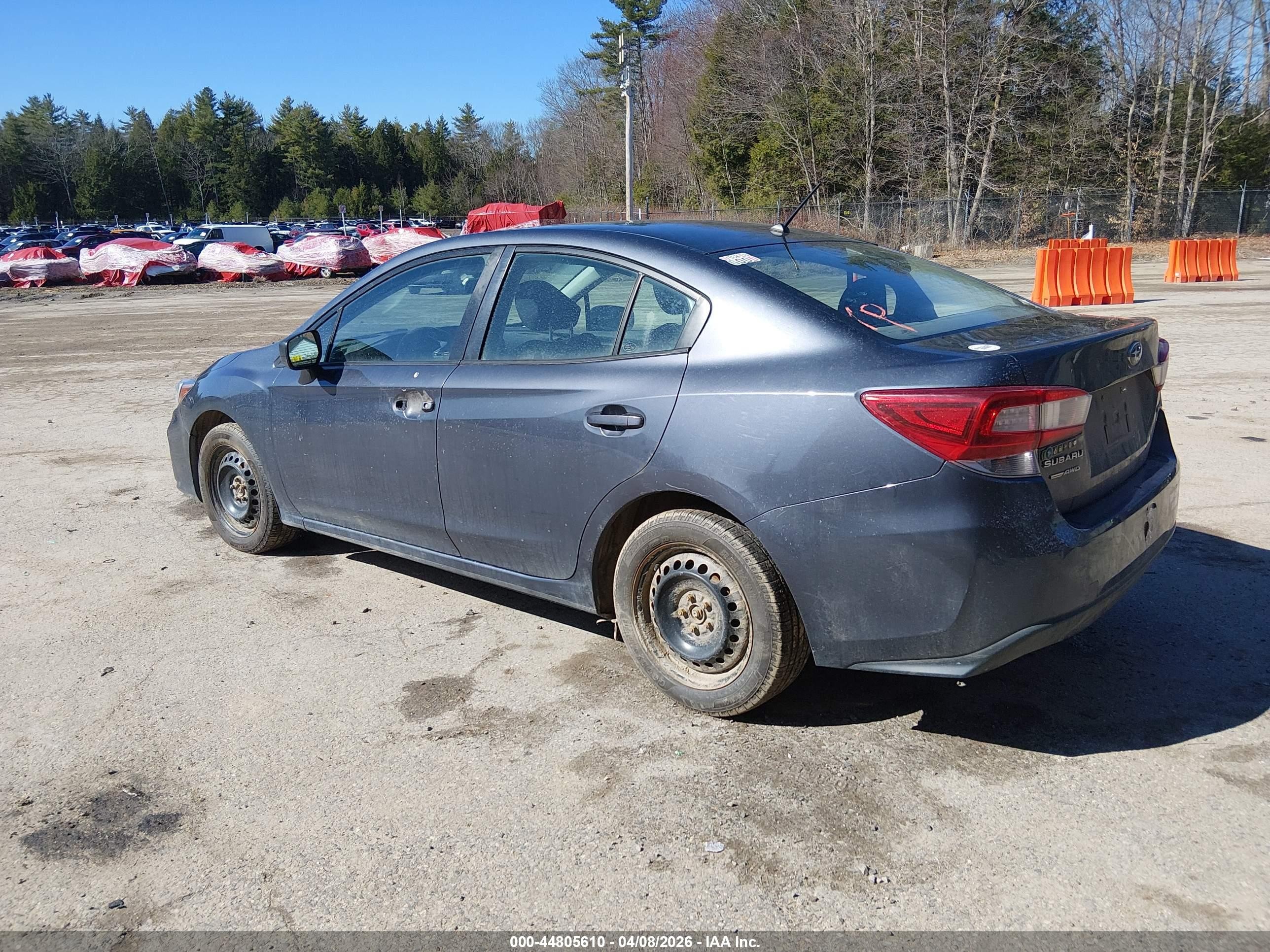 2017 Subaru Impreza 2.0i Gray vin: 4S3GKAA64H3605019