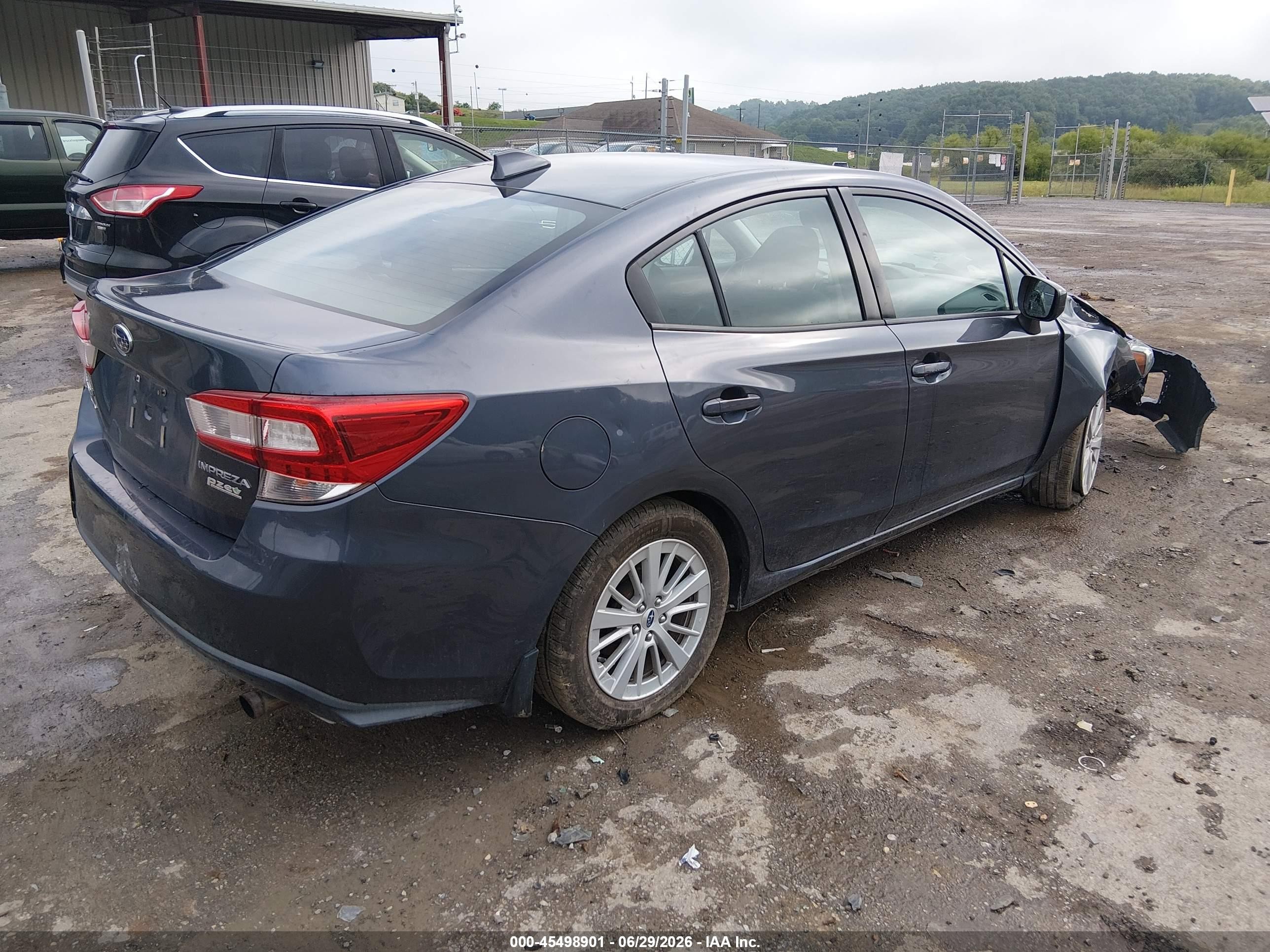 2017 Subaru Impreza 2.0i Premium Gray vin: 4S3GKAB61H3602433