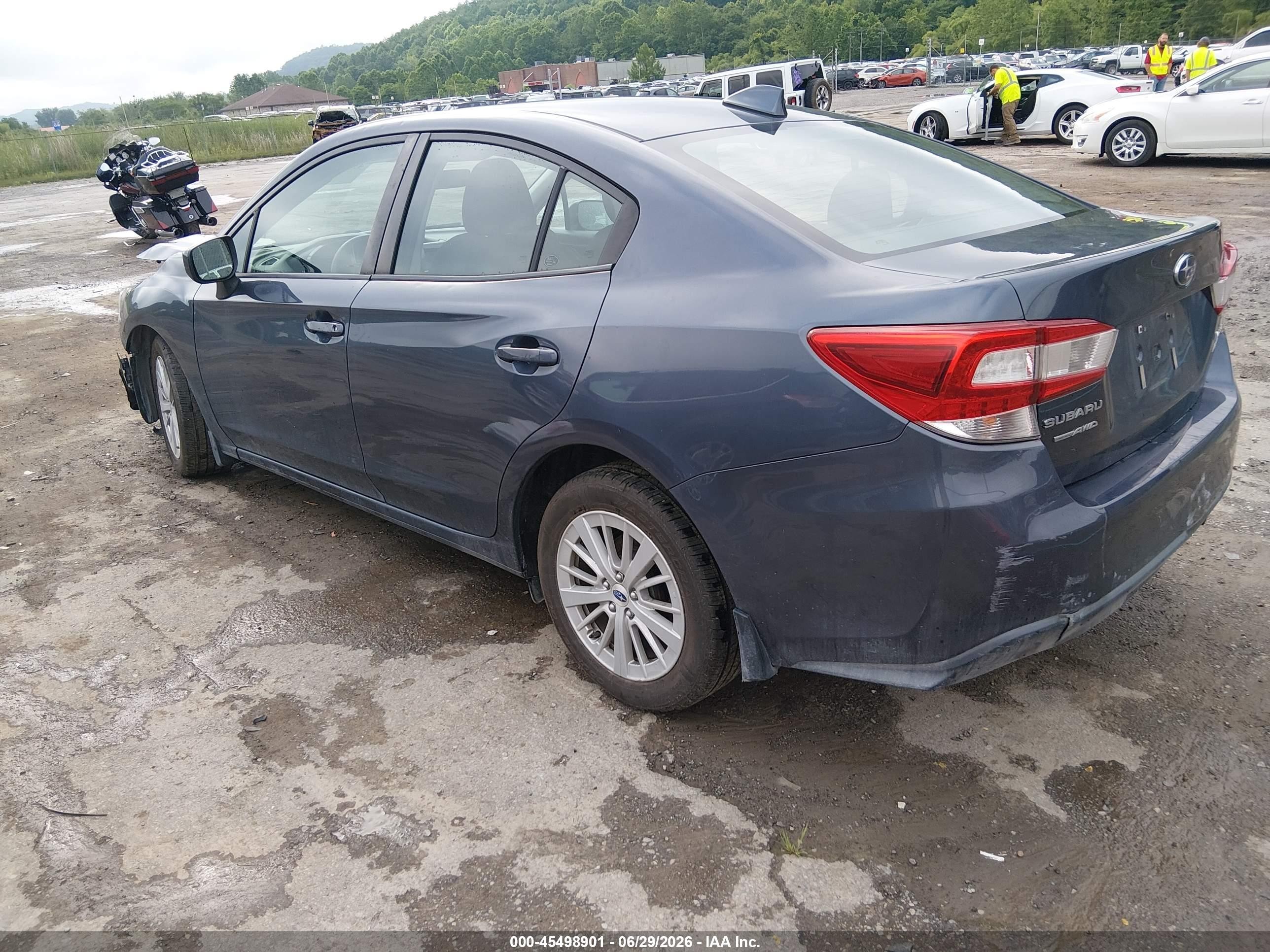 2017 Subaru Impreza 2.0i Premium Gray vin: 4S3GKAB61H3602433