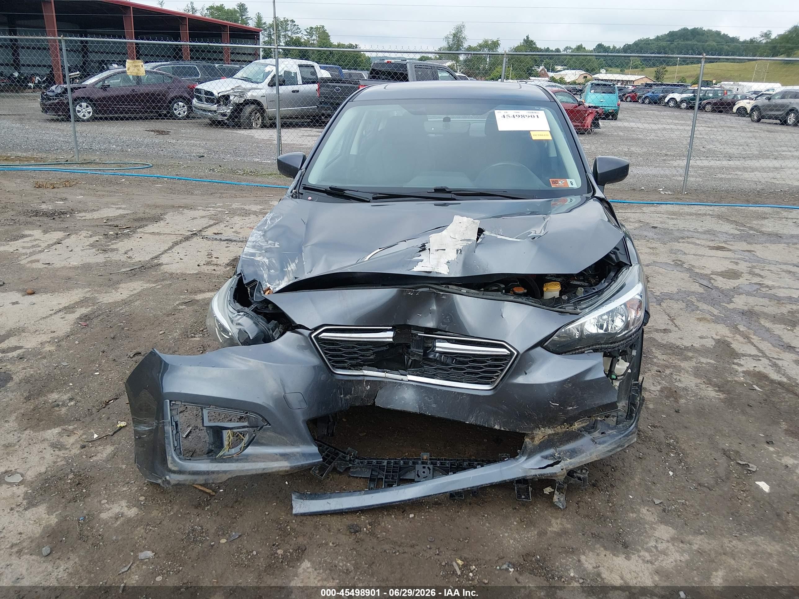 2017 Subaru Impreza 2.0i Premium Gray vin: 4S3GKAB61H3602433