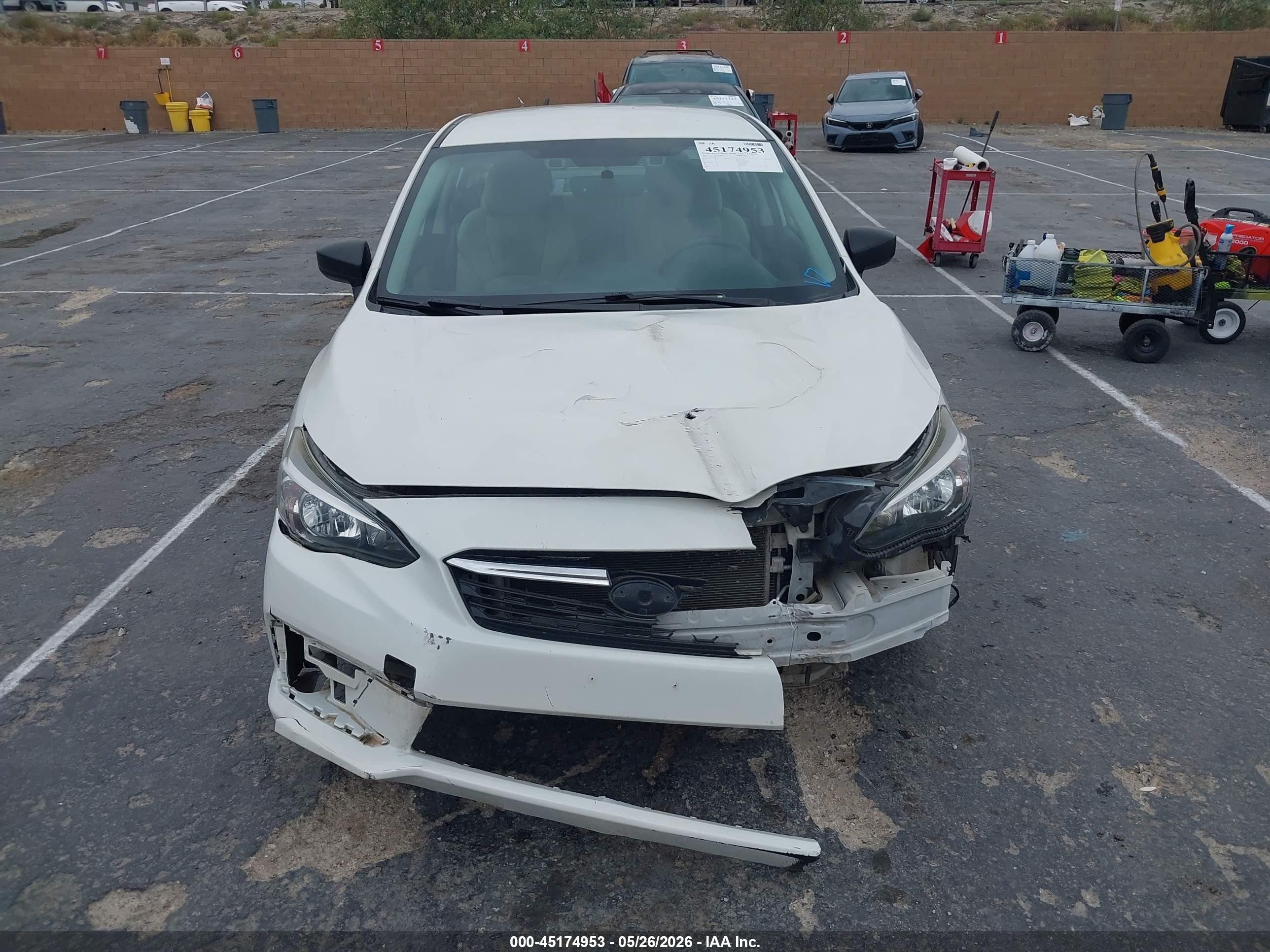 2021 Subaru Impreza Sedan White vin: 4S3GKAB61M3601552