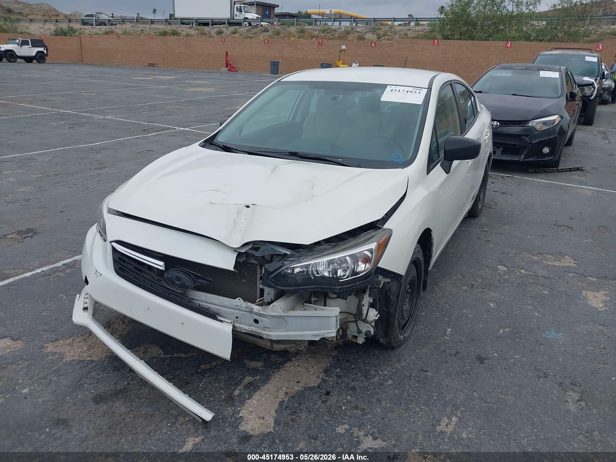 2021 Subaru Impreza Sedan White vin: 4S3GKAB61M3601552
