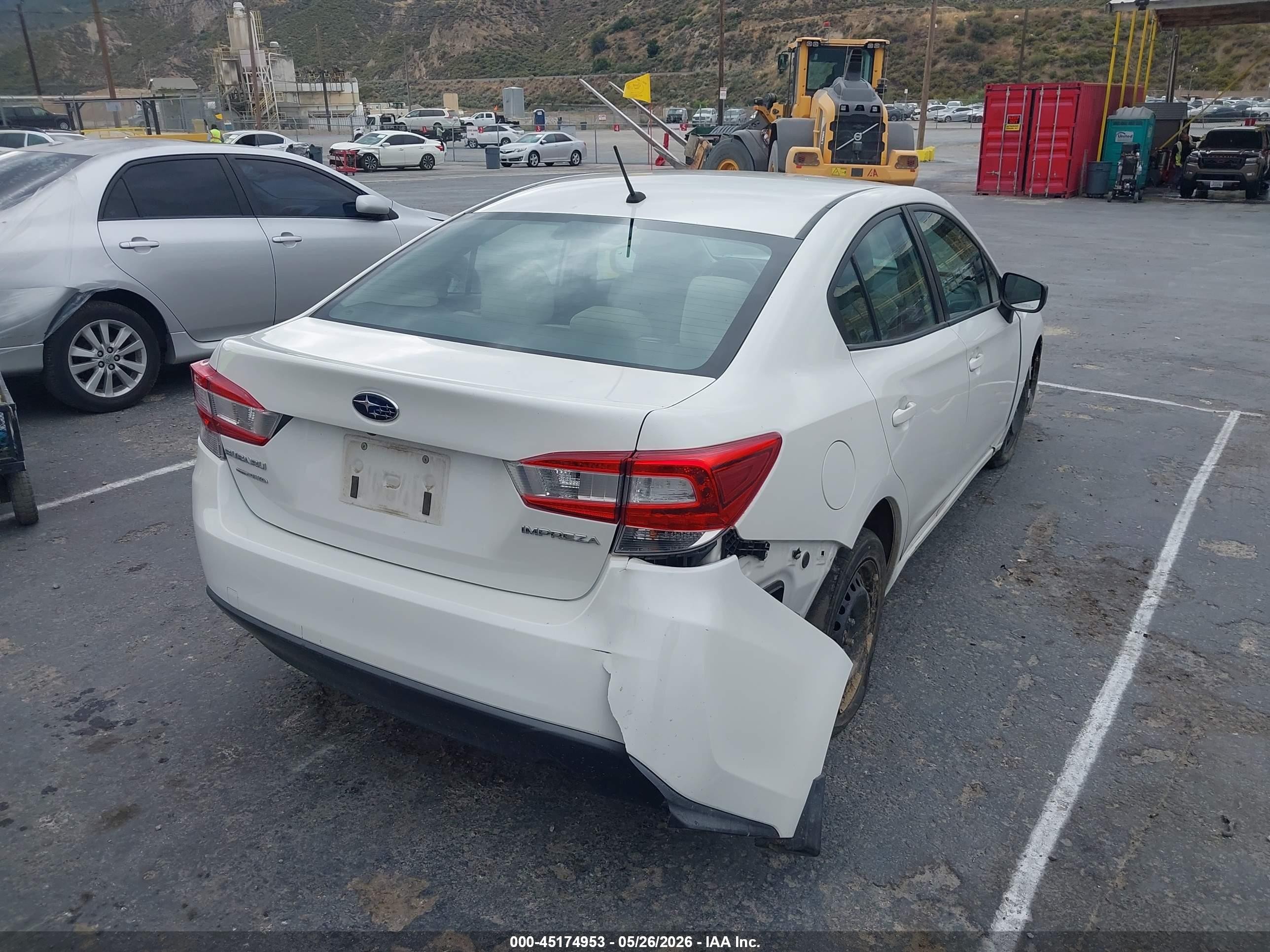 2021 Subaru Impreza Sedan White vin: 4S3GKAB61M3601552