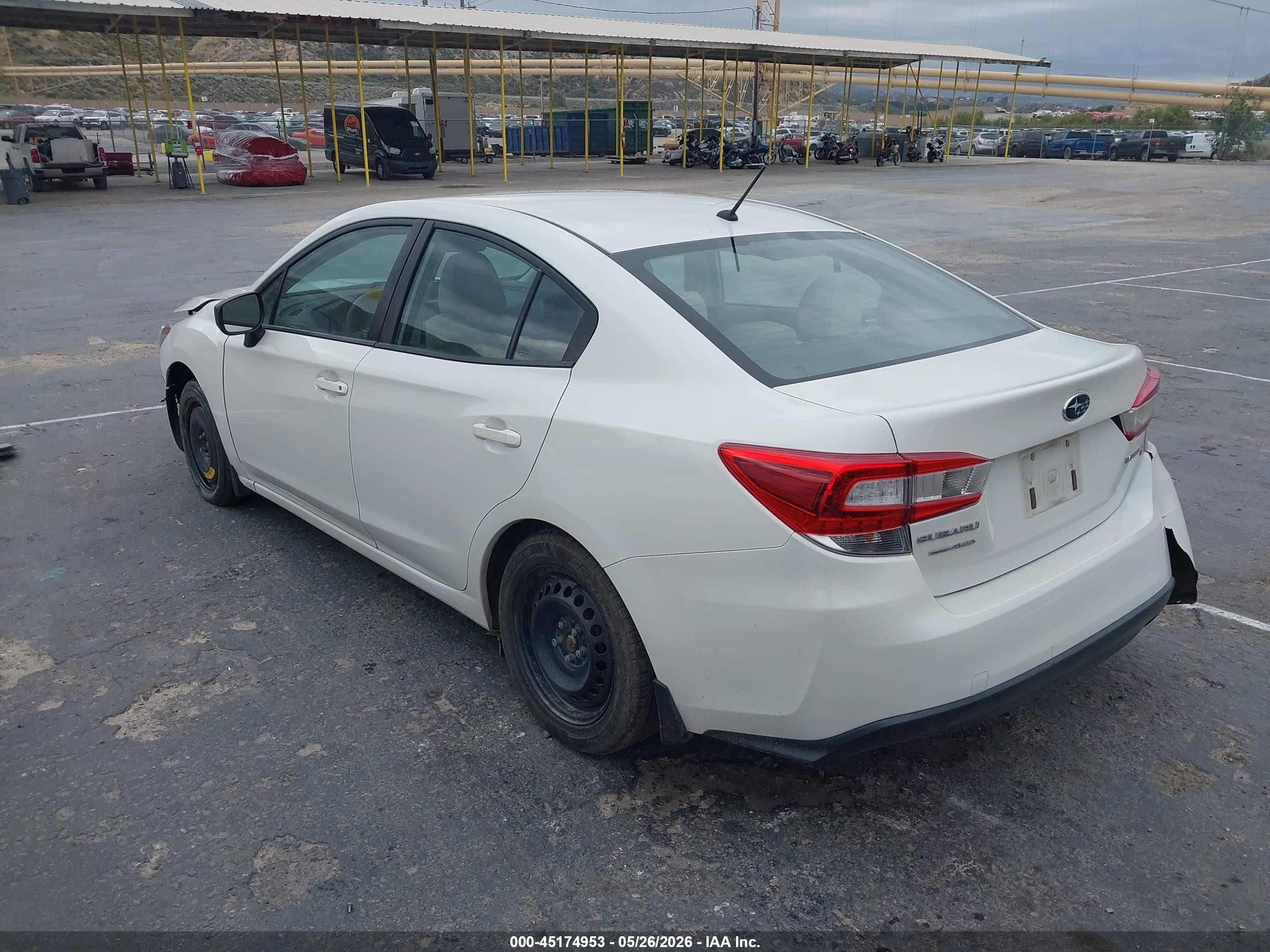 2021 Subaru Impreza Sedan White vin: 4S3GKAB61M3601552