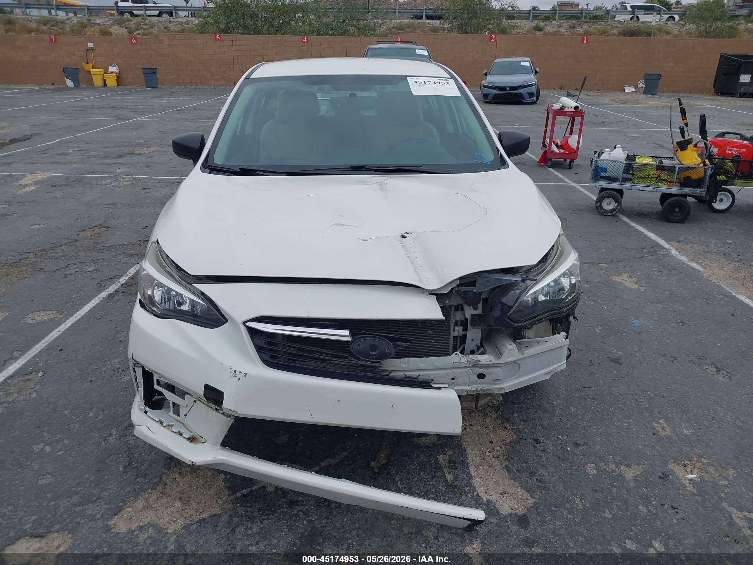 2021 Subaru Impreza Sedan White vin: 4S3GKAB61M3601552
