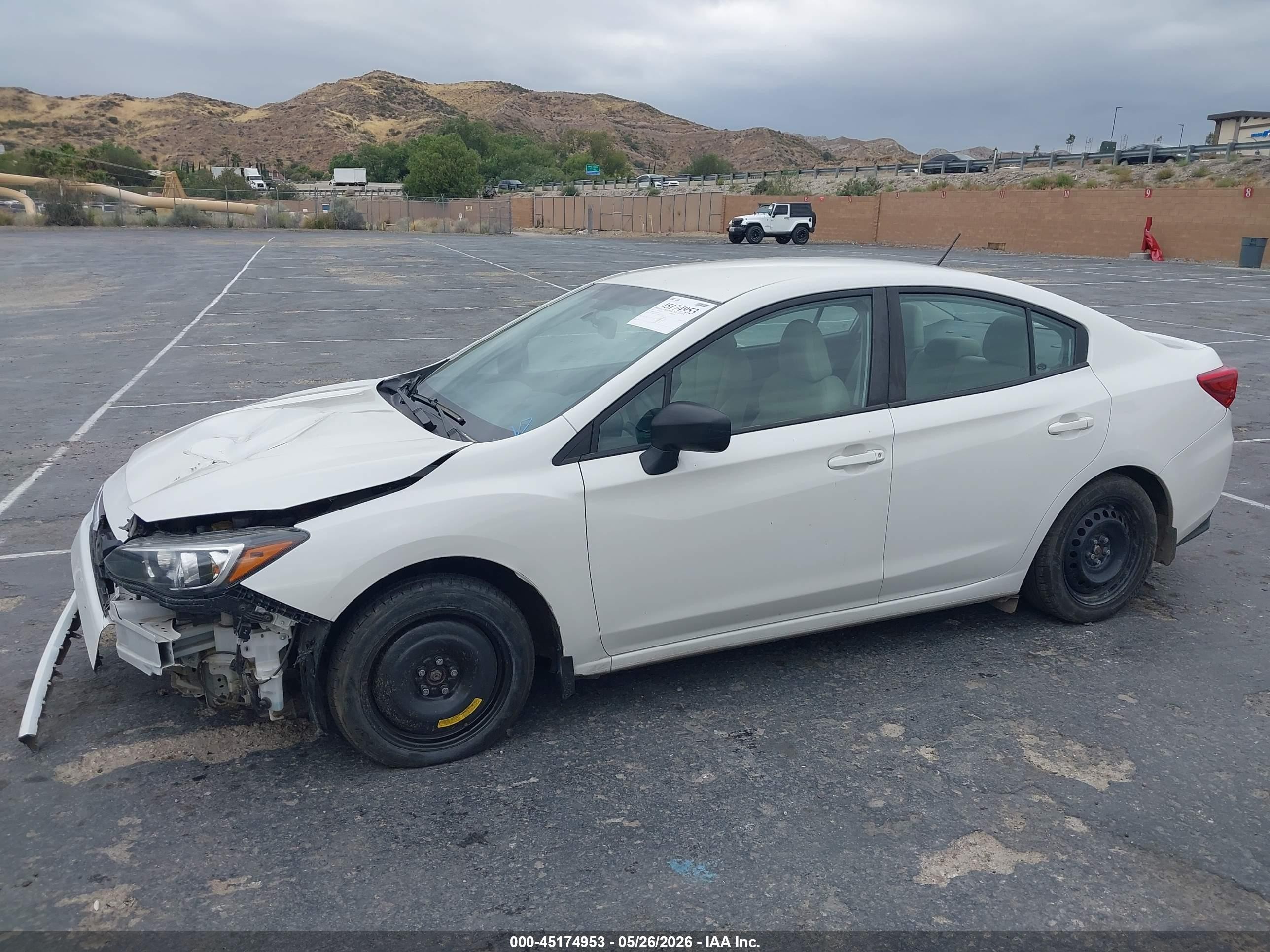 2021 Subaru Impreza Sedan White vin: 4S3GKAB61M3601552