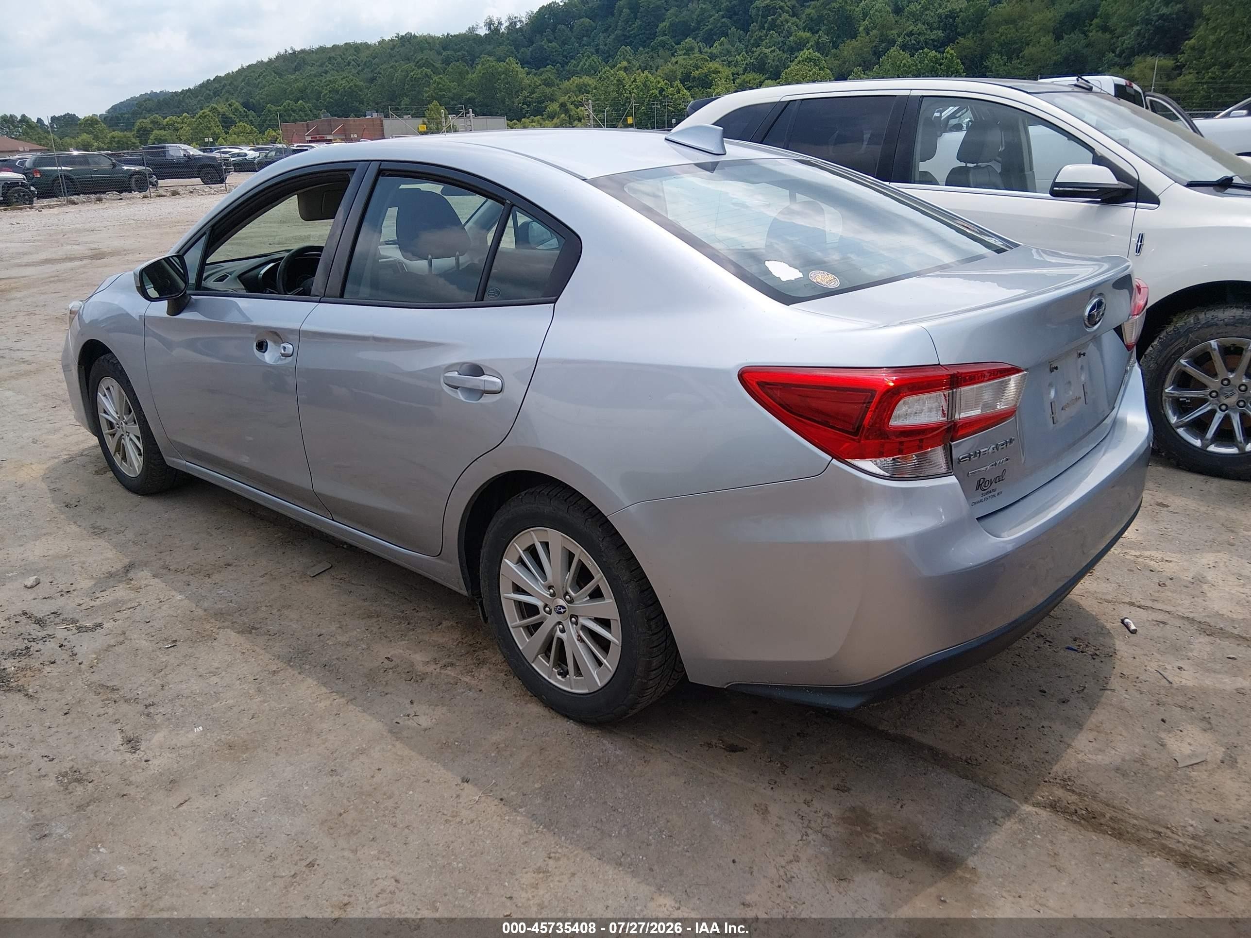 2017 Subaru Impreza 2.0i Premium Light Blue vin: 4S3GKAB67H3613078