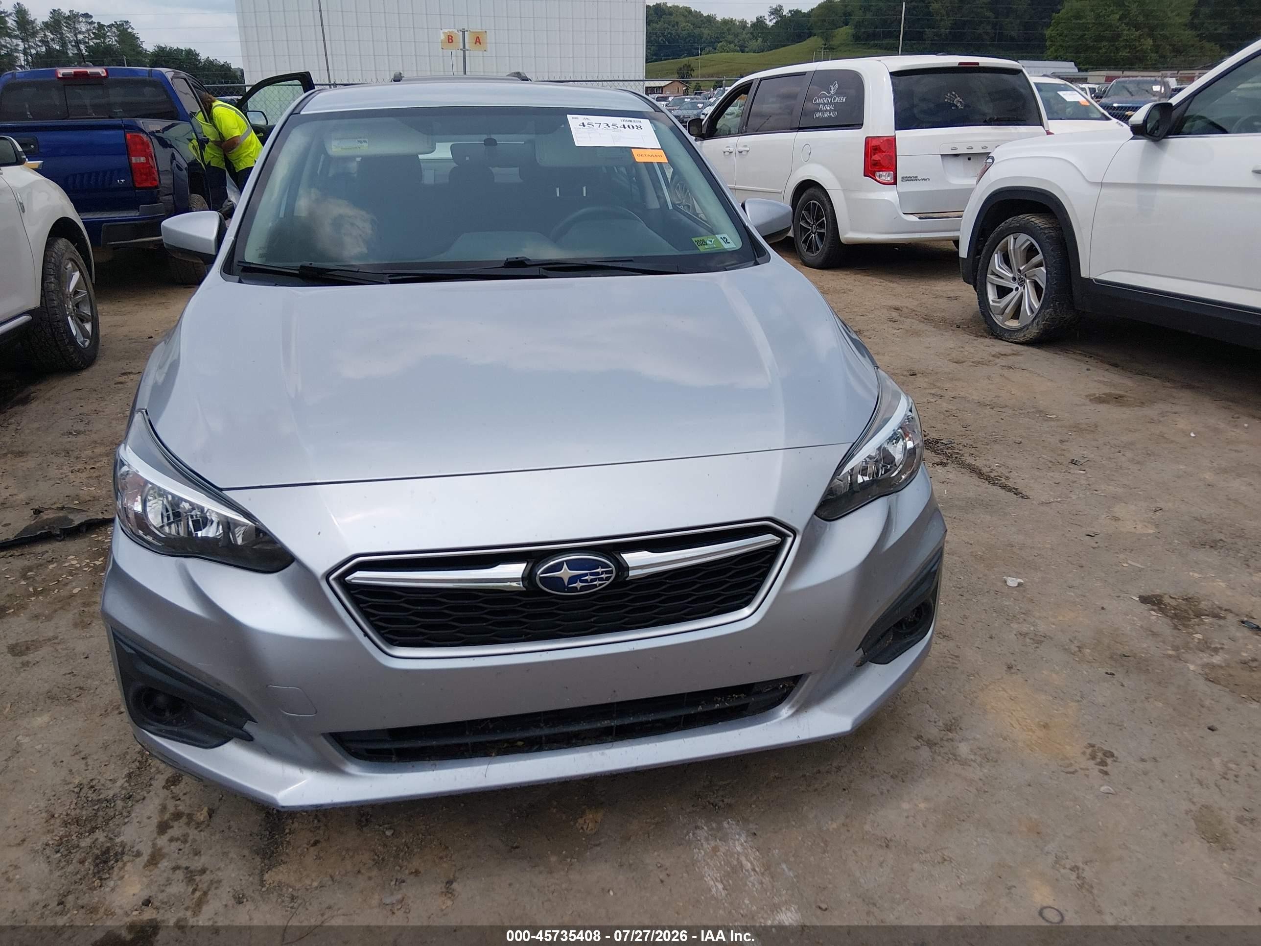 2017 Subaru Impreza 2.0i Premium Light Blue vin: 4S3GKAB67H3613078
