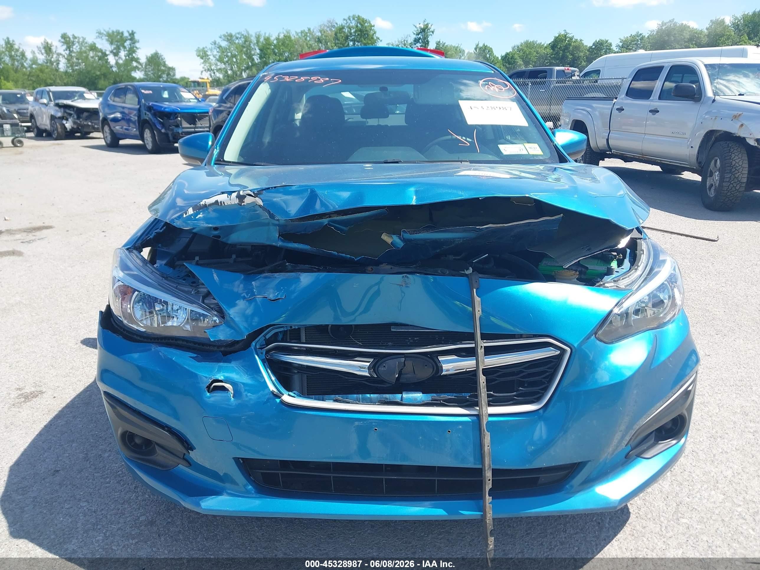 2019 Subaru Impreza 2.0i Premium Blue vin: 4S3GKAC66K3604765