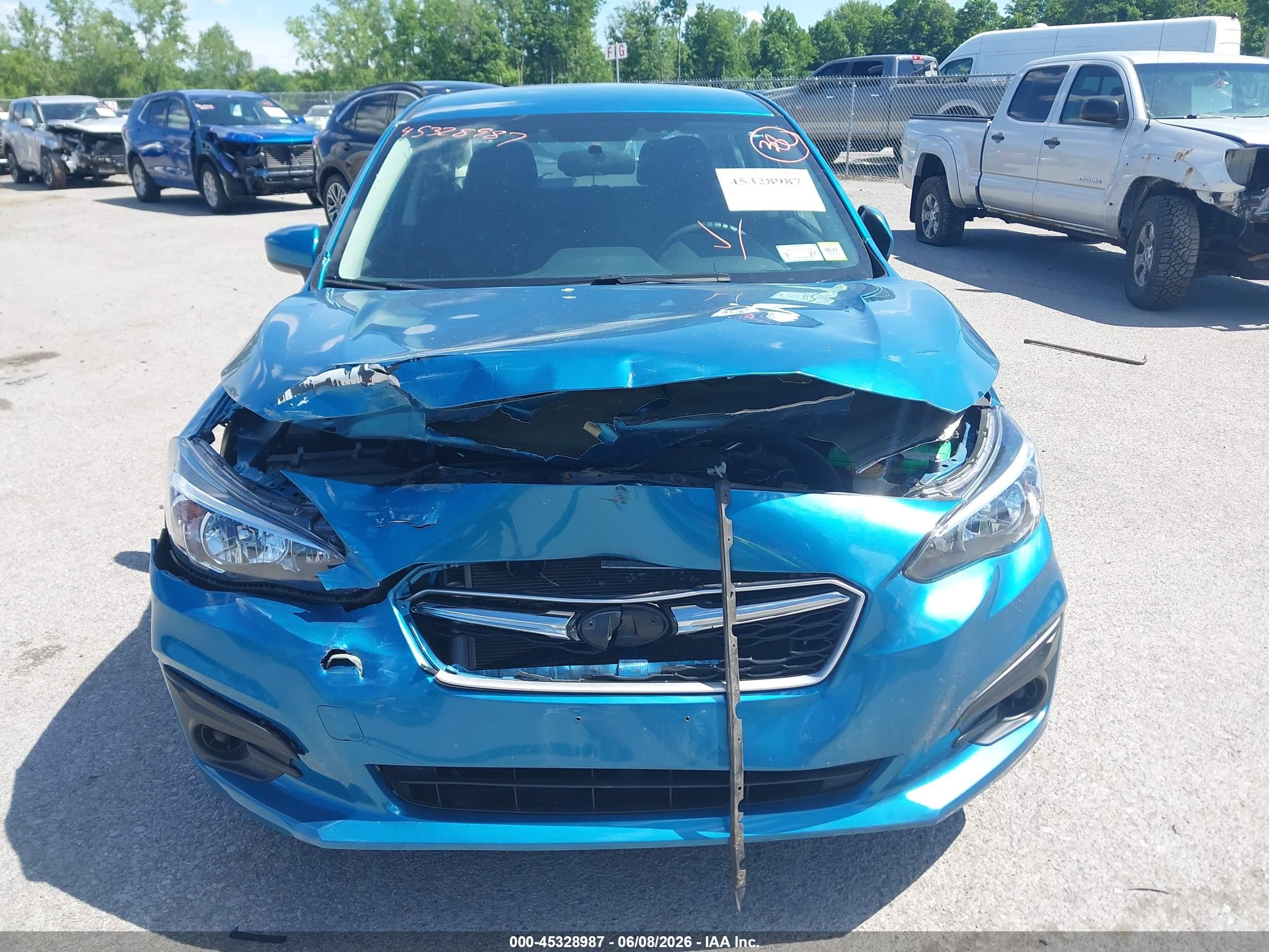 2019 Subaru Impreza 2.0i Premium Blue vin: 4S3GKAC66K3604765