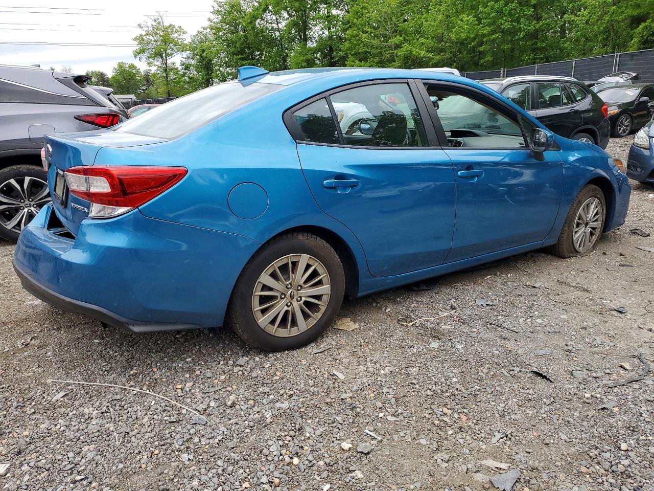 2018 Subaru Impreza Premium Plus Blue vin: 4S3GKAD62J3603514