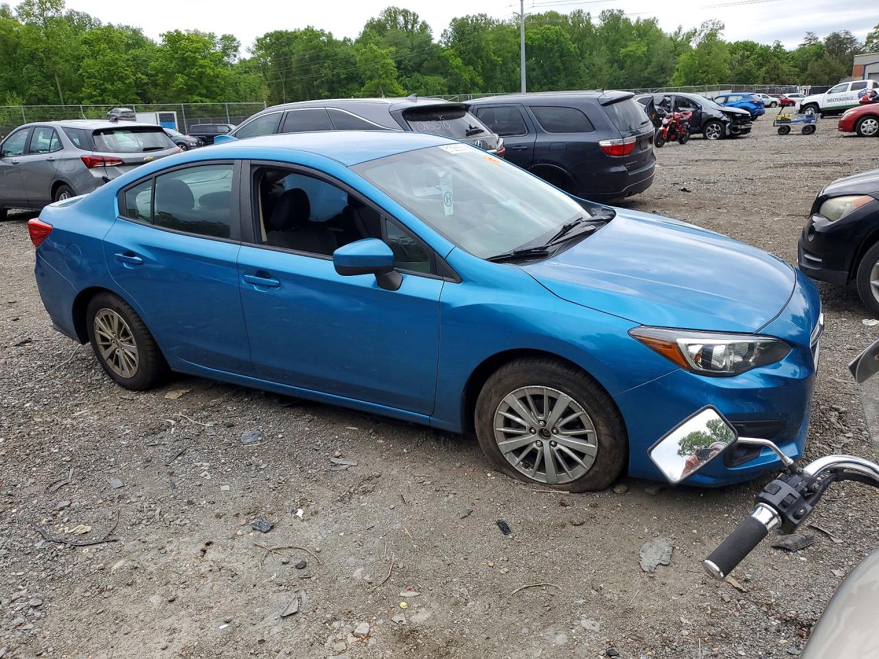 2018 Subaru Impreza Premium Plus Blue vin: 4S3GKAD62J3603514