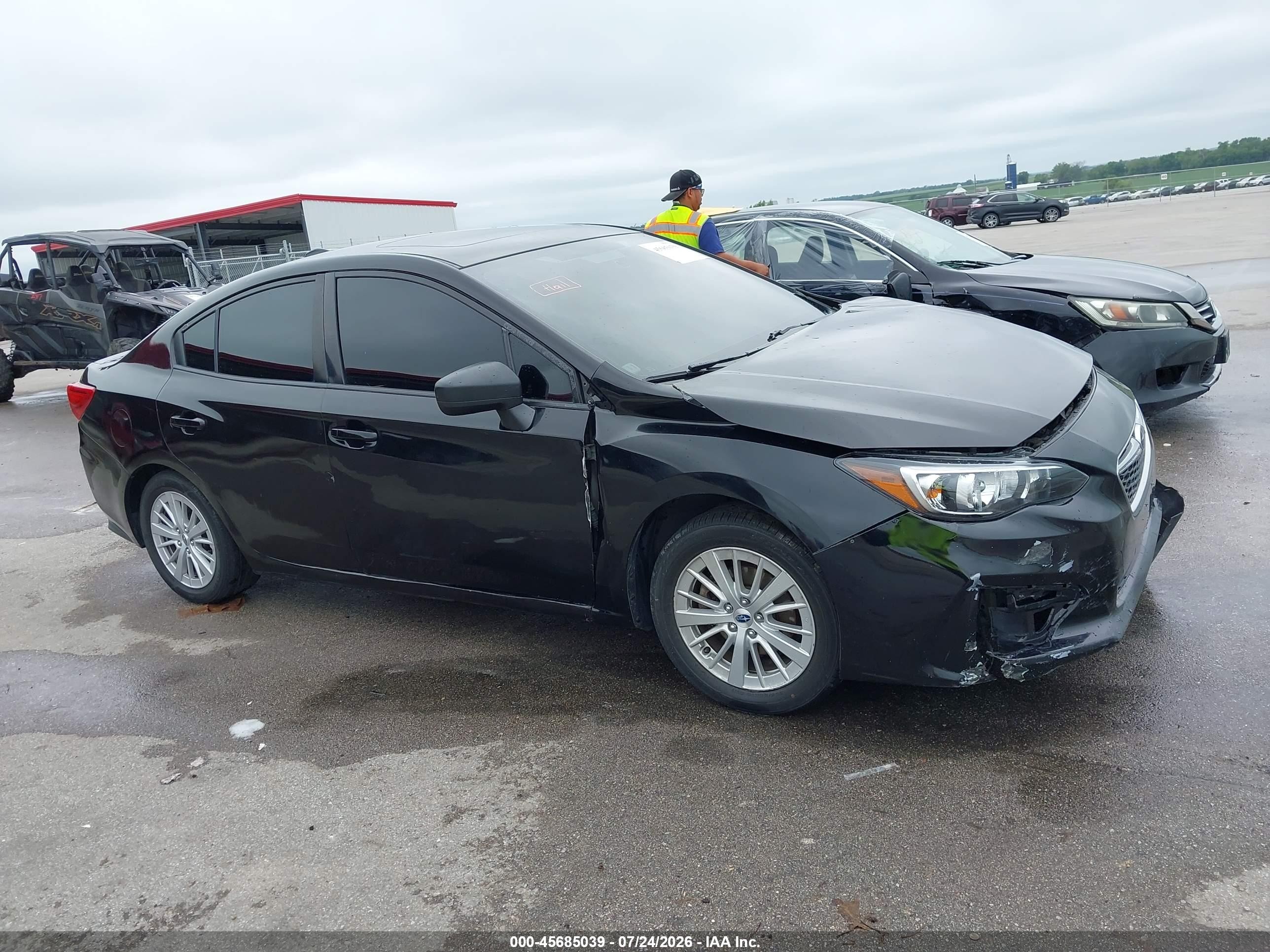 2017 Subaru Impreza 2.0i Premium Black vin: 4S3GKAD64H3625783
