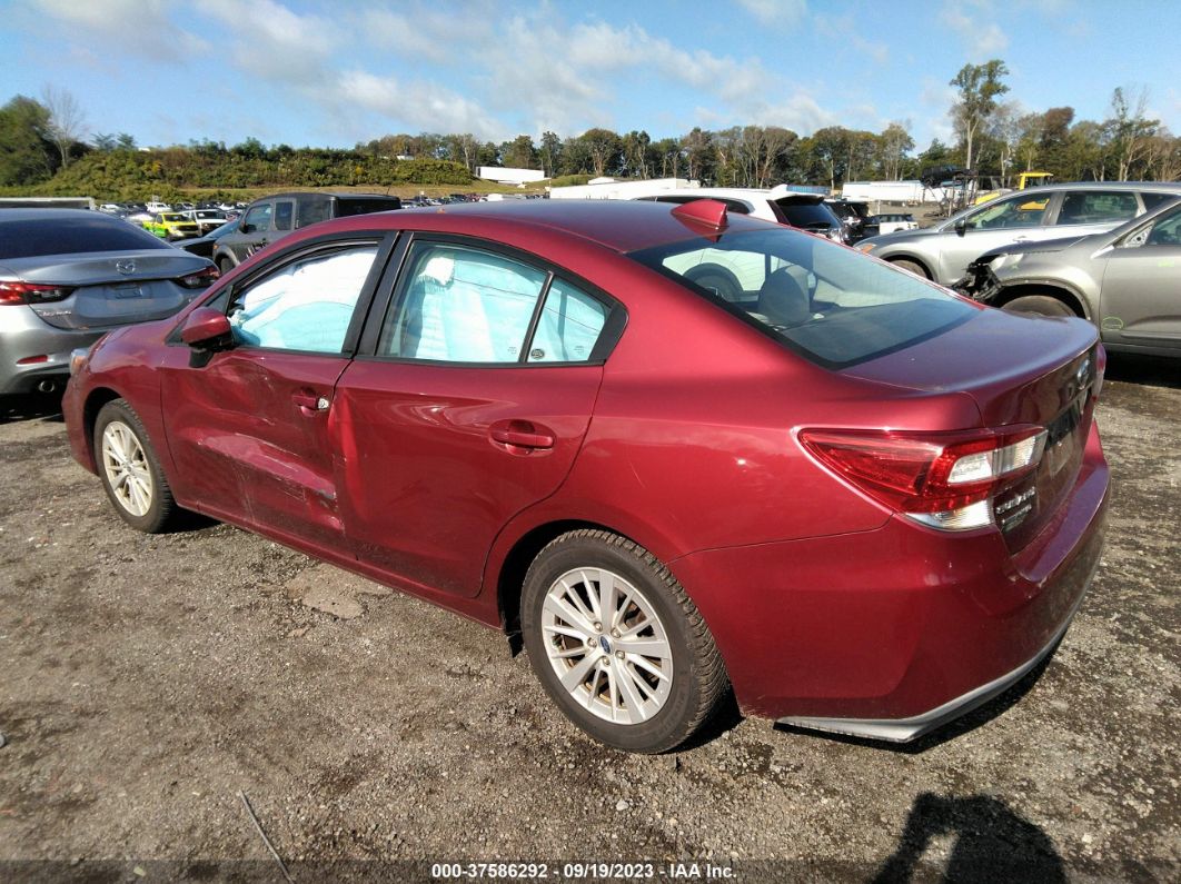 2017 Subaru Impreza Premium Red vin: 4S3GKAD68H3623759