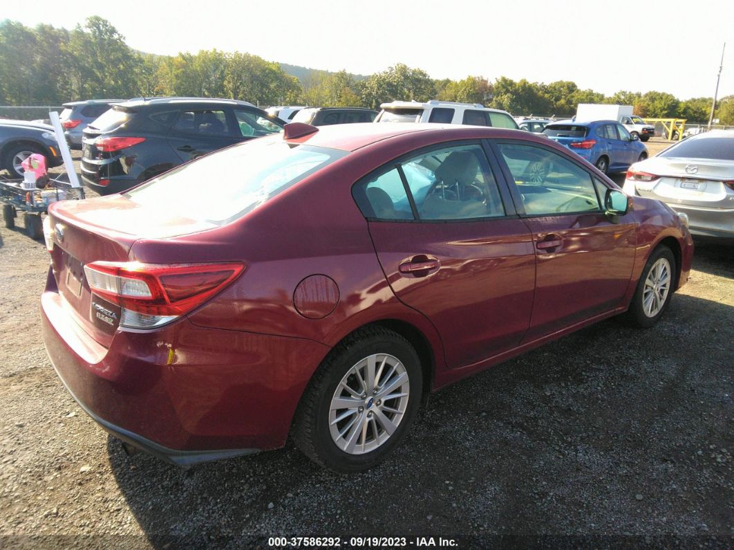 2017 Subaru Impreza Premium Red vin: 4S3GKAD68H3623759
