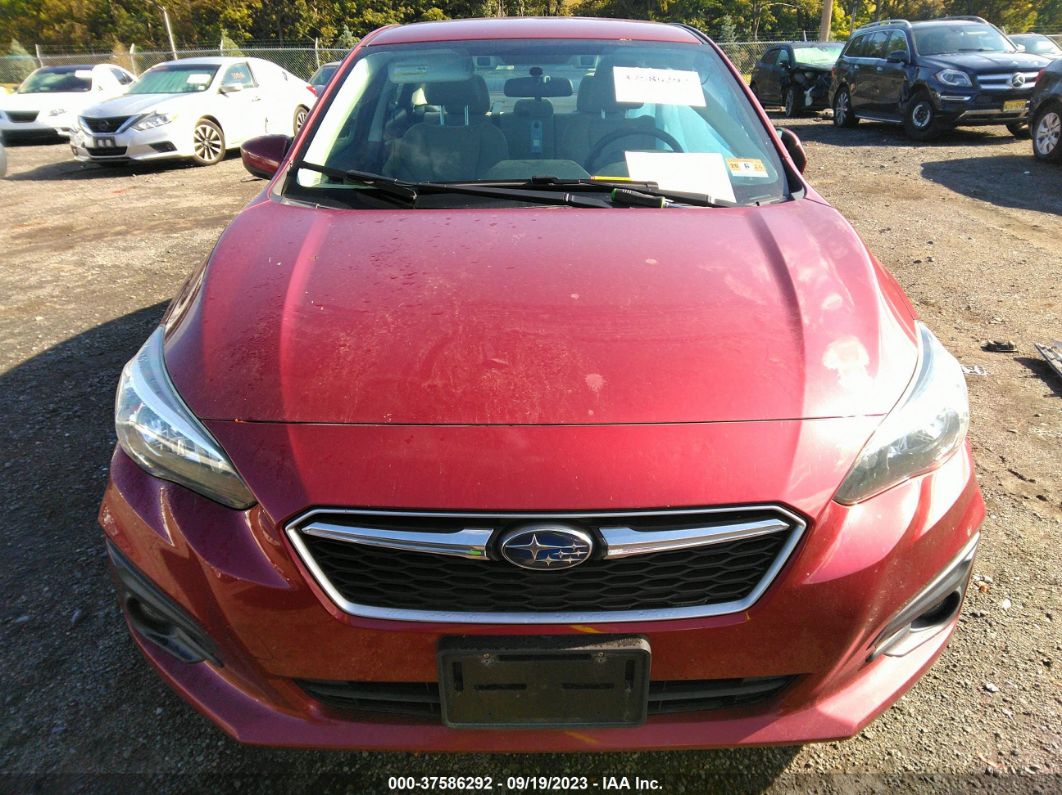 2017 Subaru Impreza Premium Red vin: 4S3GKAD68H3623759