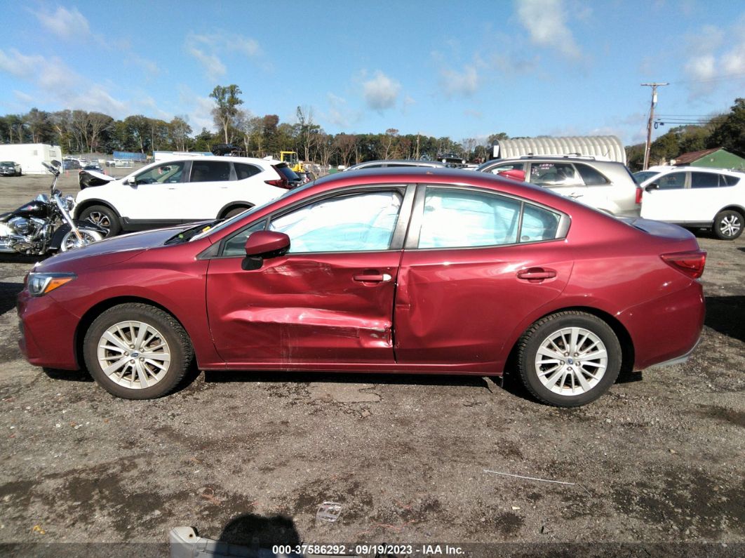 2017 Subaru Impreza Premium Red vin: 4S3GKAD68H3623759