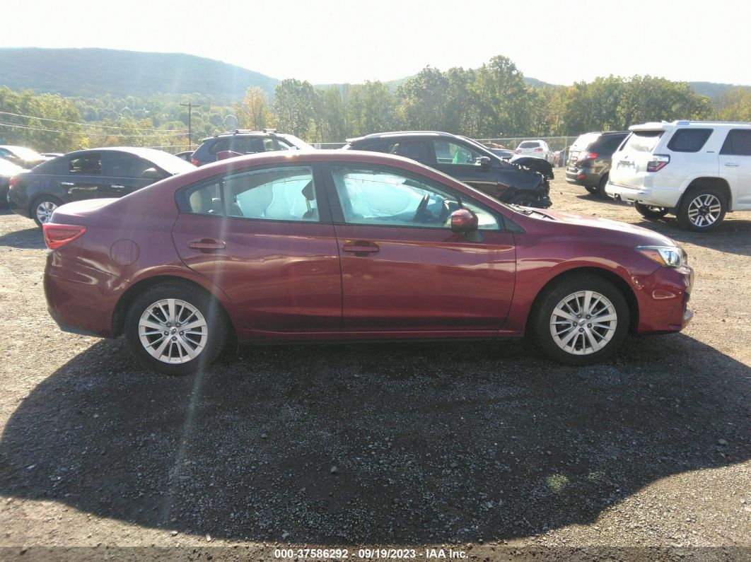 2017 Subaru Impreza Premium Red vin: 4S3GKAD68H3623759