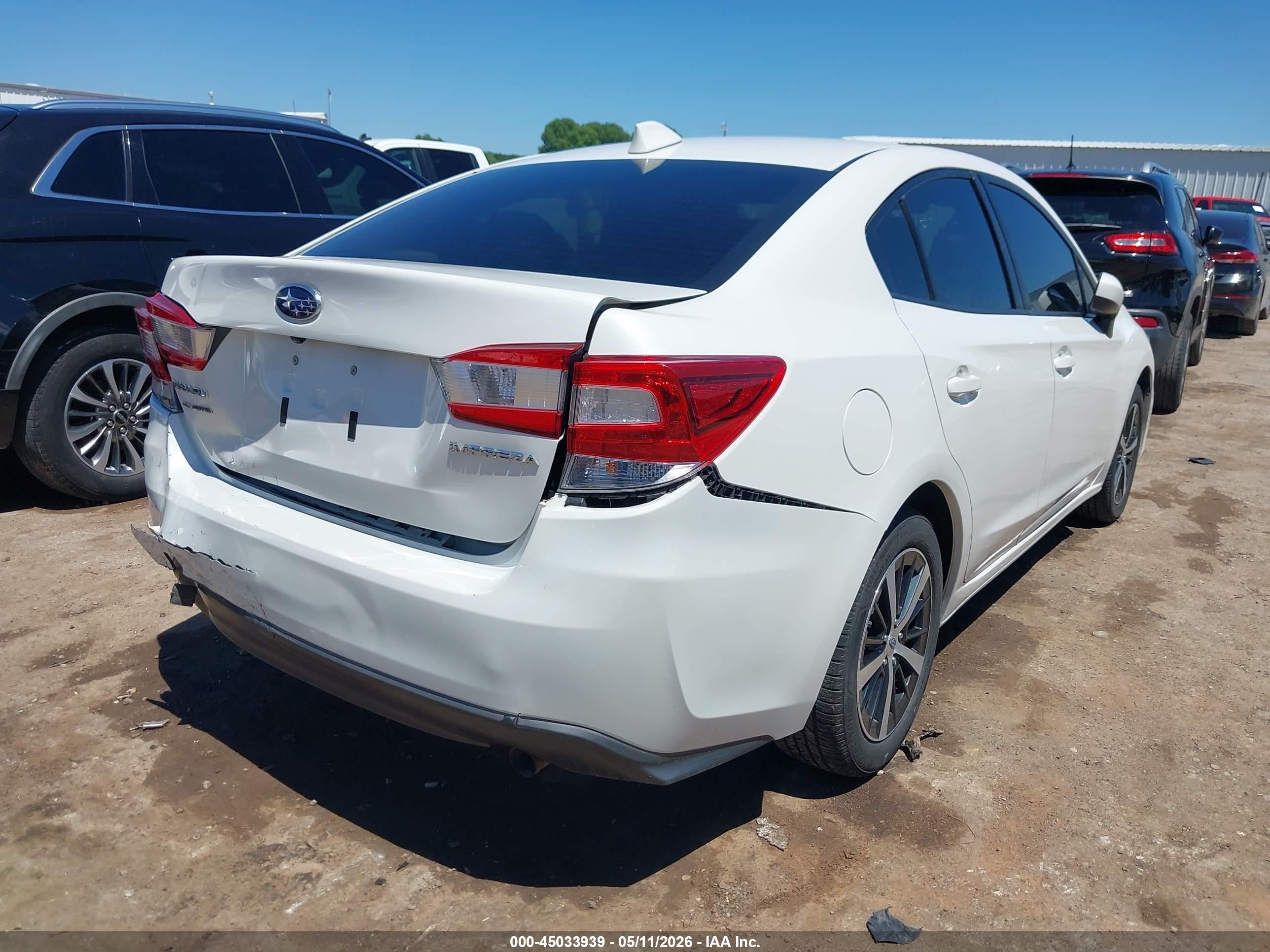 2019 Subaru Impreza 2.0i Premium White vin: 4S3GKAD68K3622697