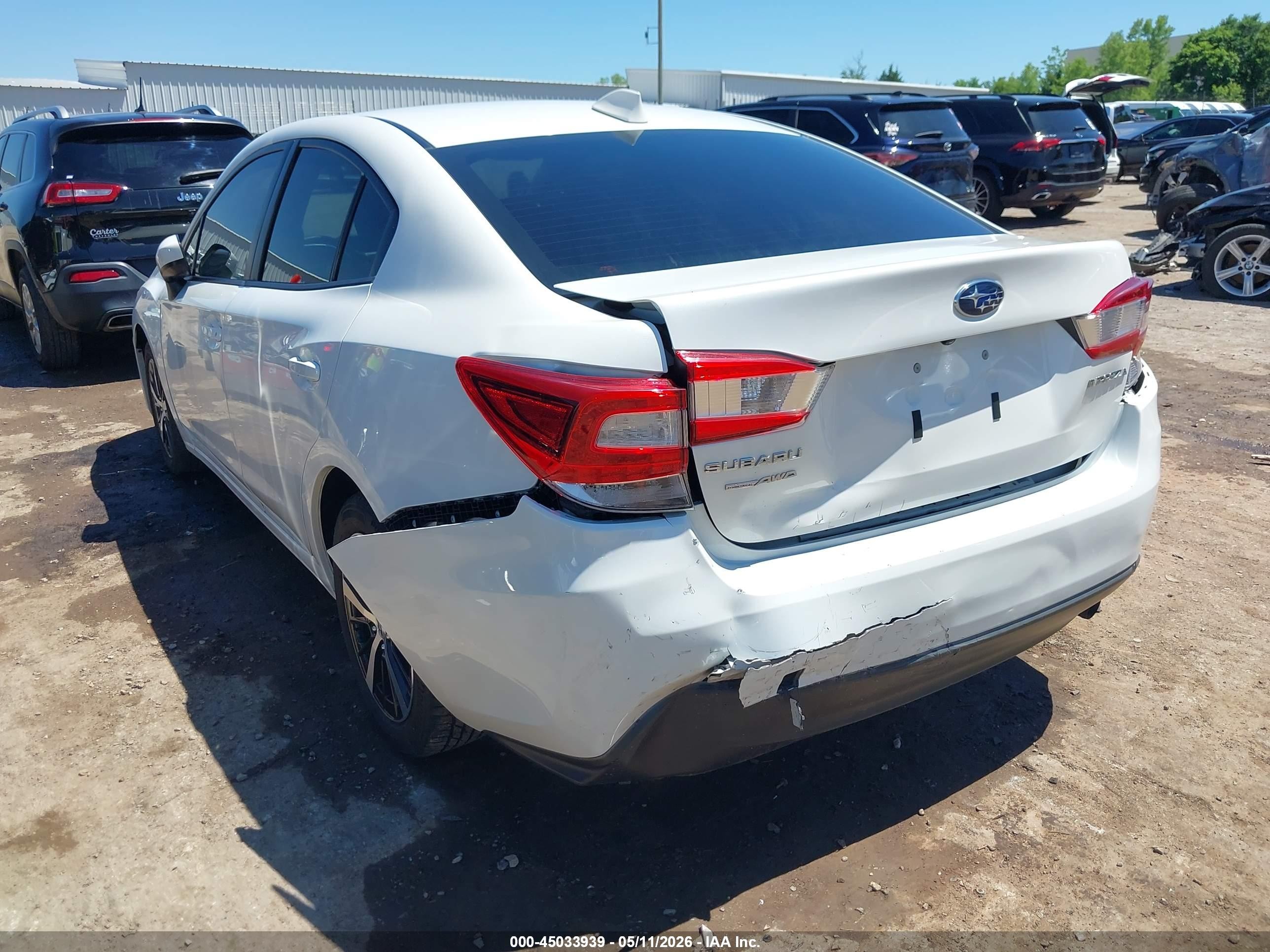 2019 Subaru Impreza 2.0i Premium White vin: 4S3GKAD68K3622697