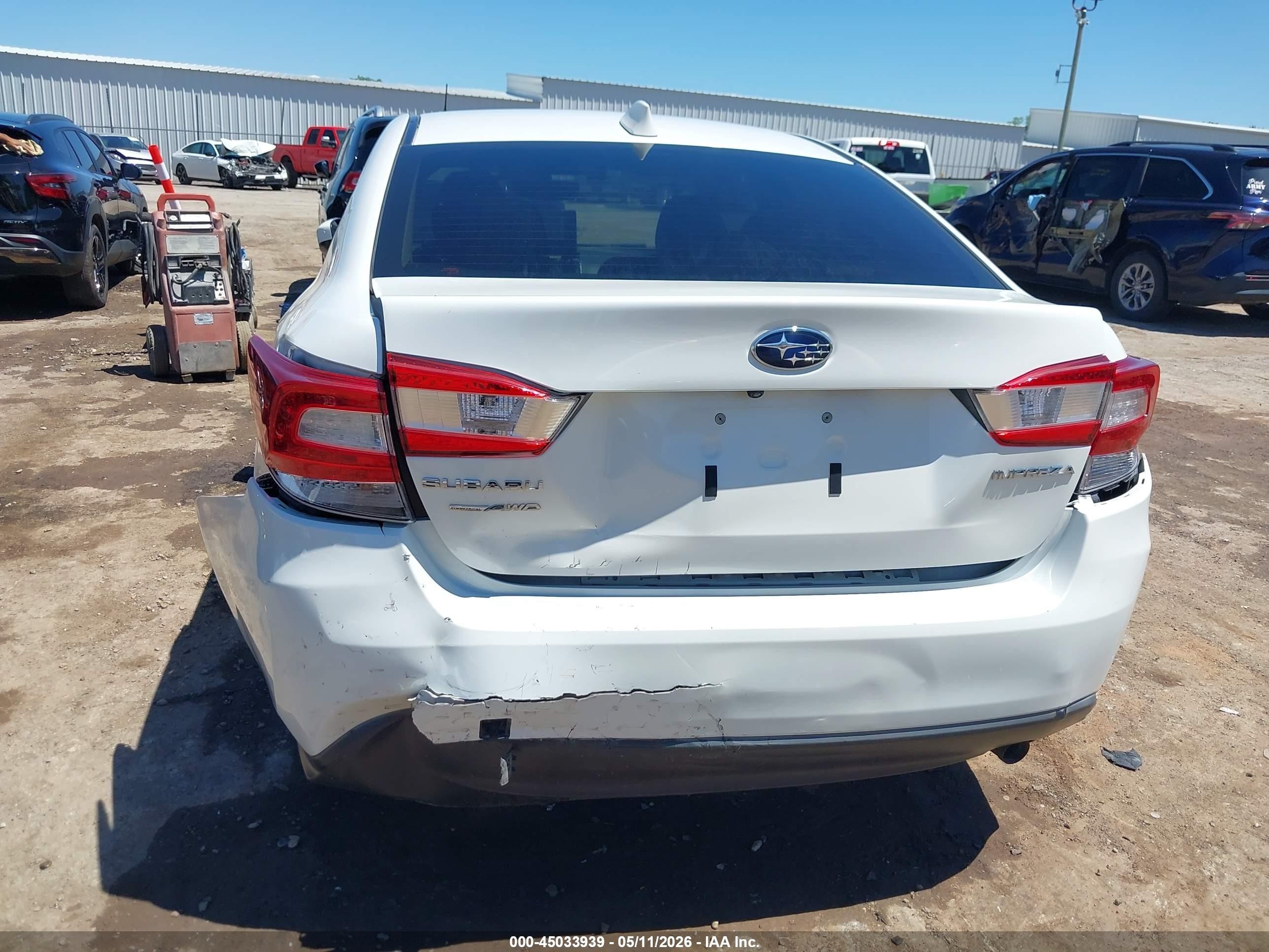 2019 Subaru Impreza 2.0i Premium White vin: 4S3GKAD68K3622697