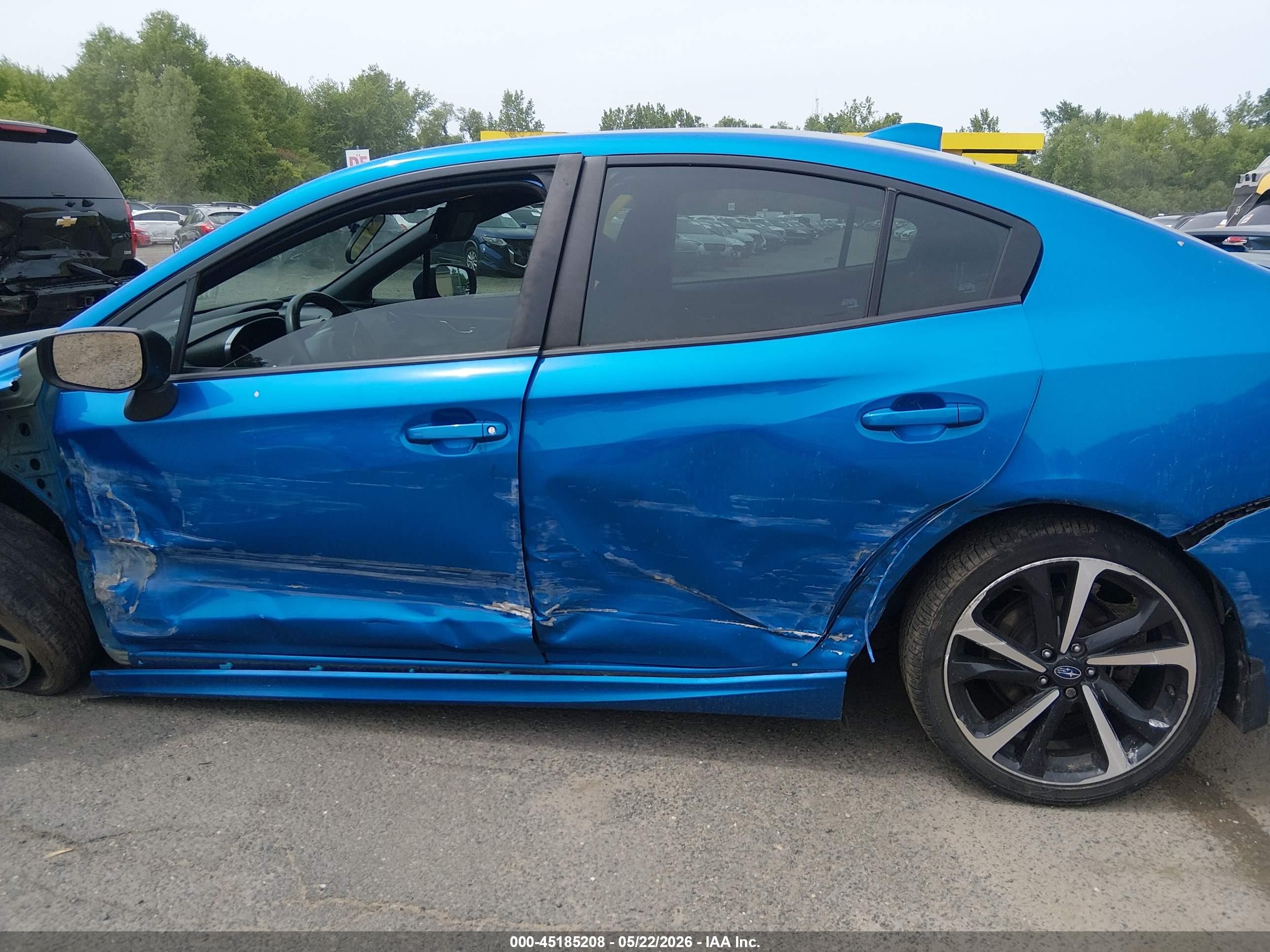 2022 Subaru Impreza Sport Blue vin: 4S3GKAL69N3600777