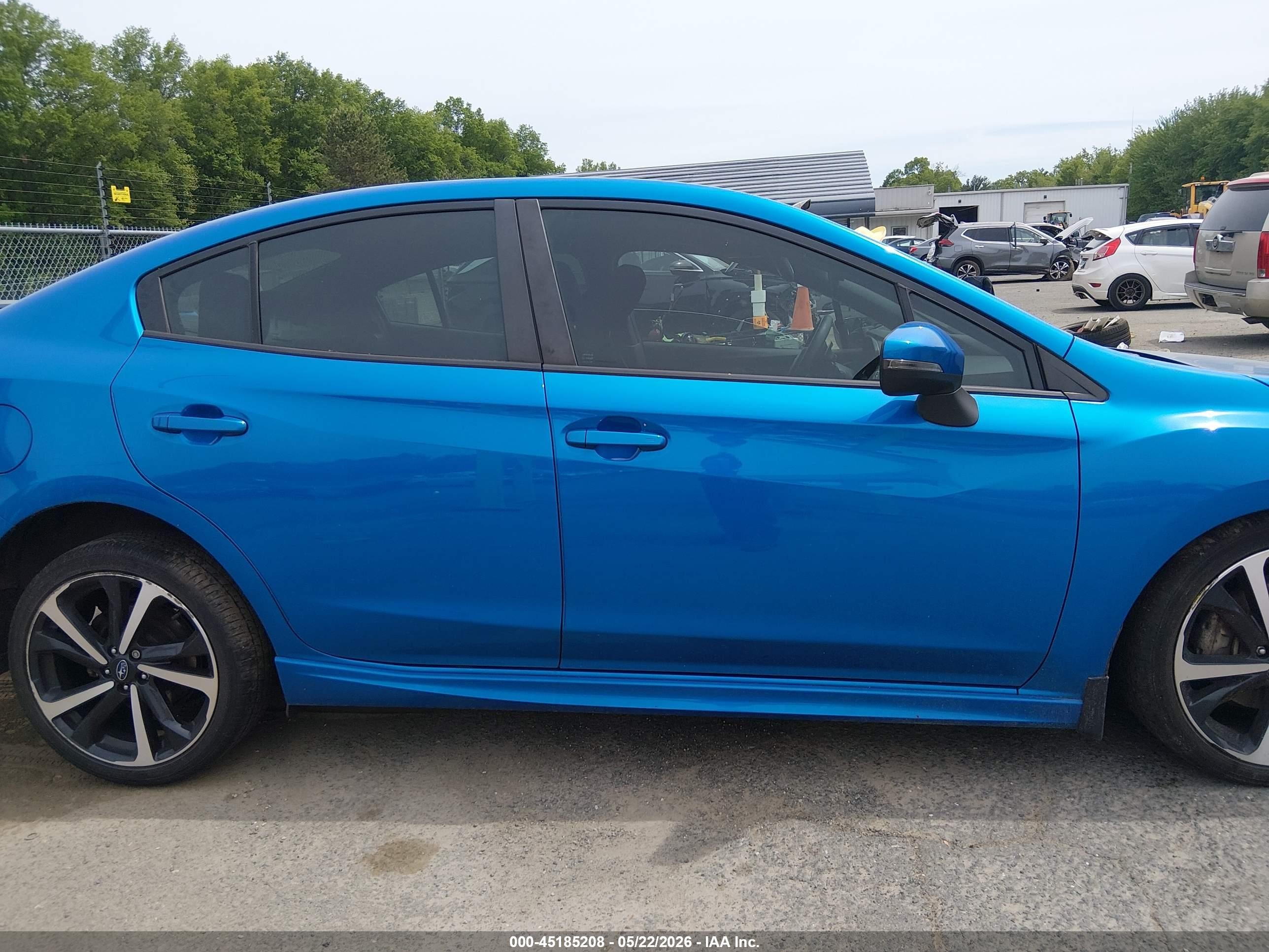 2022 Subaru Impreza Sport Blue vin: 4S3GKAL69N3600777