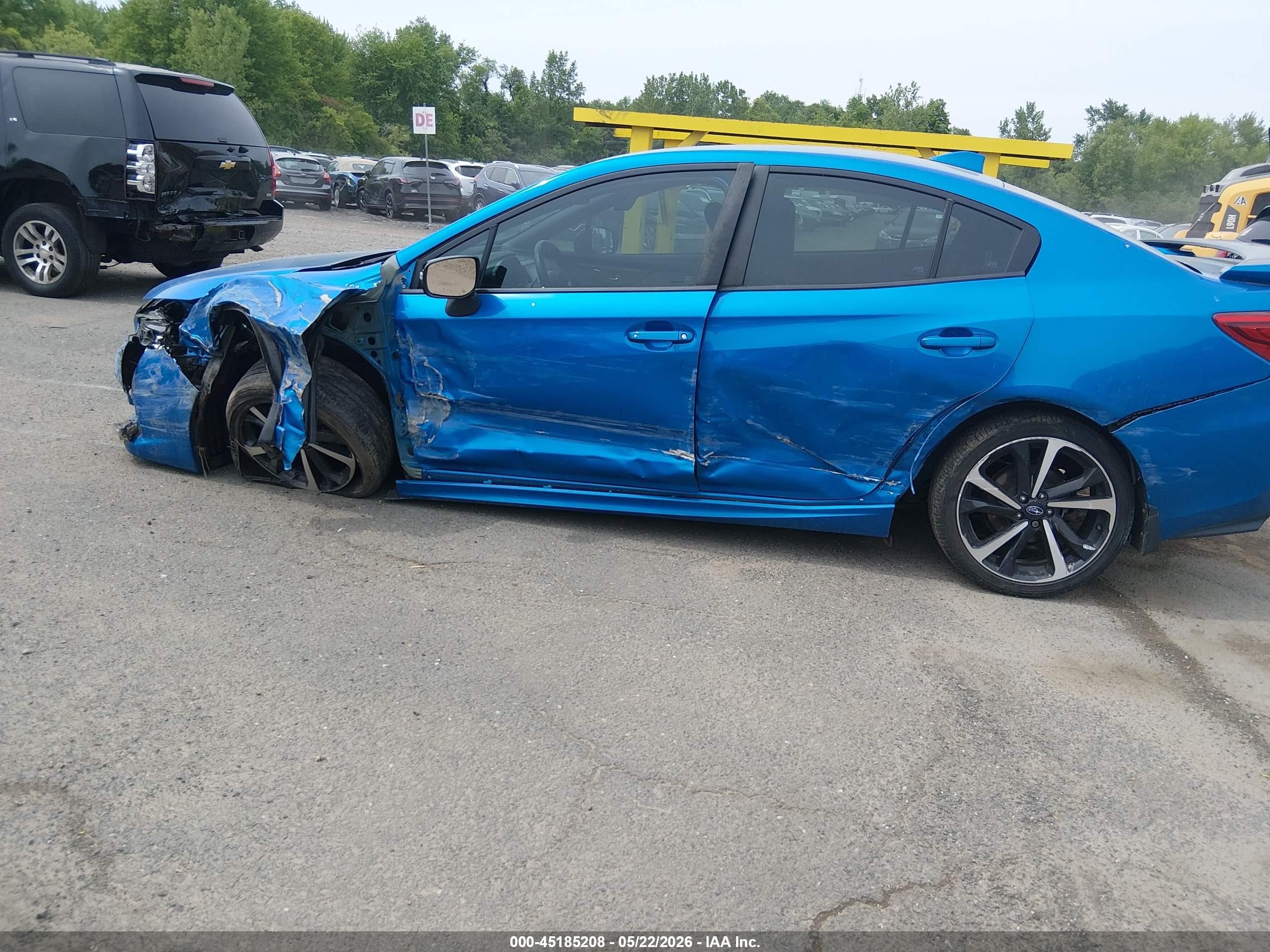 2022 Subaru Impreza Sport Blue vin: 4S3GKAL69N3600777