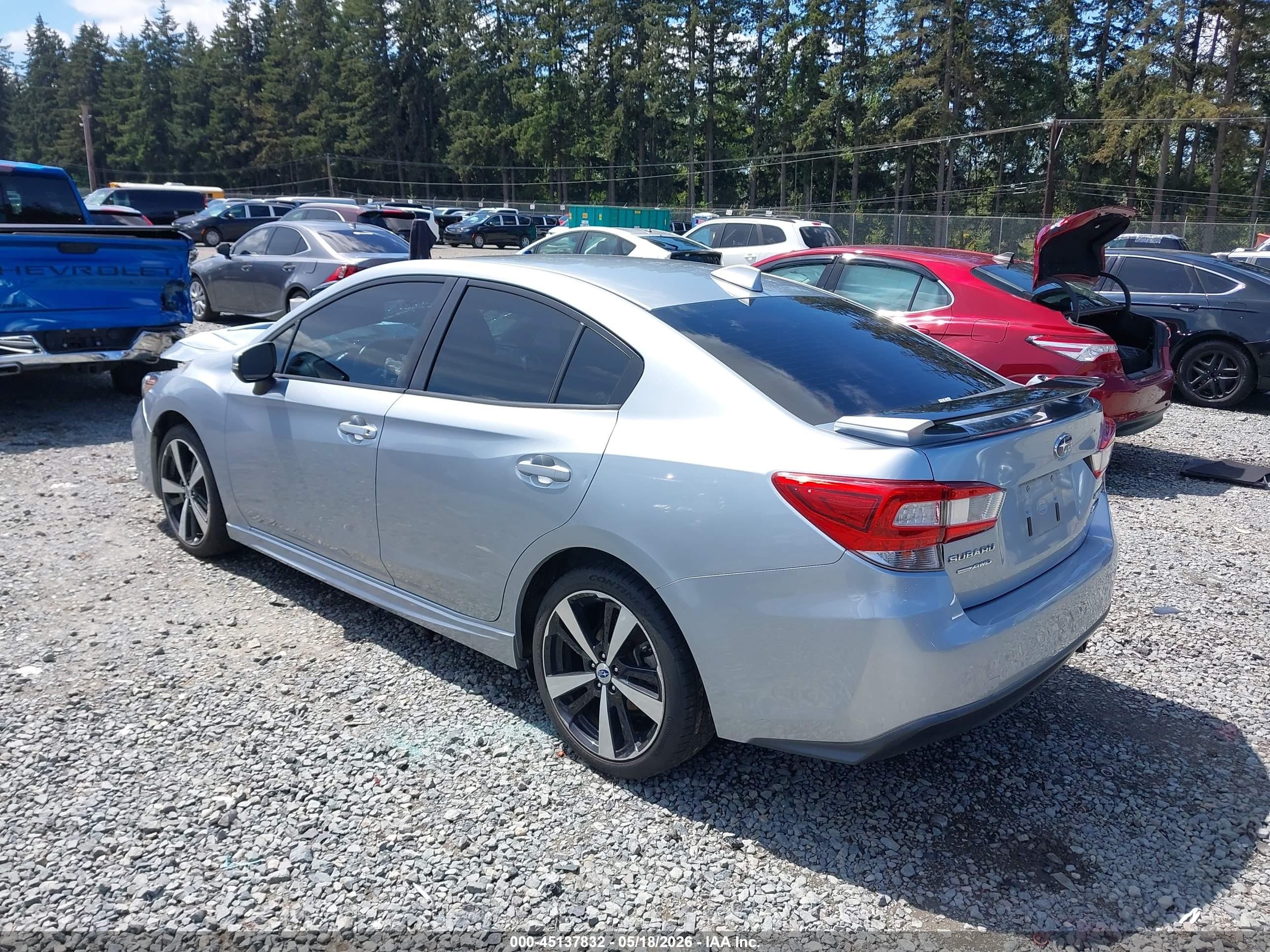 2017 Subaru Impreza 2.0i Sport Gray vin: 4S3GKAM65H3608944