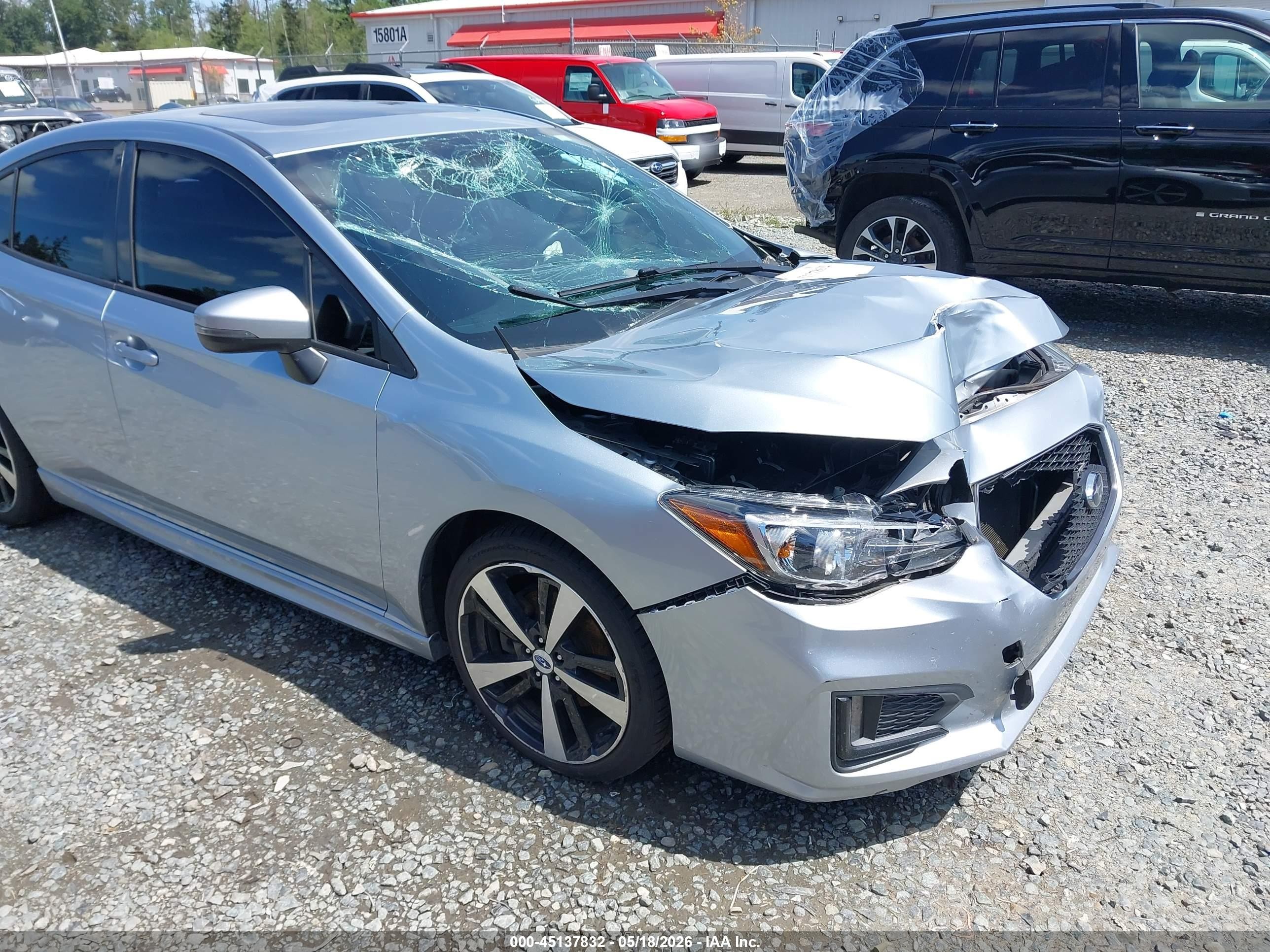 2017 Subaru Impreza 2.0i Sport Gray vin: 4S3GKAM65H3608944