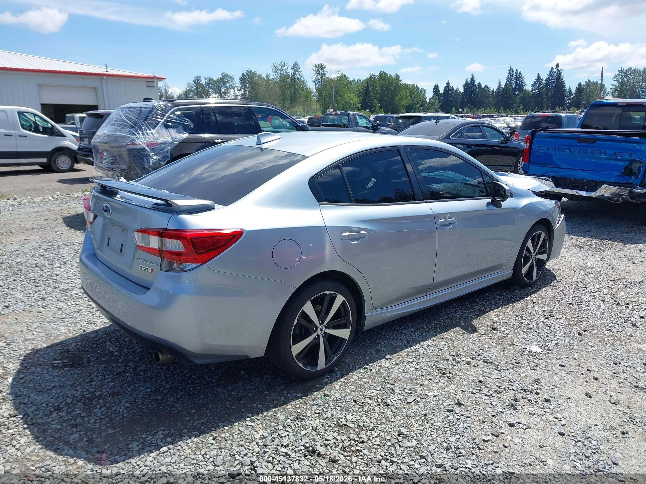 2017 Subaru Impreza 2.0i Sport Gray vin: 4S3GKAM65H3608944
