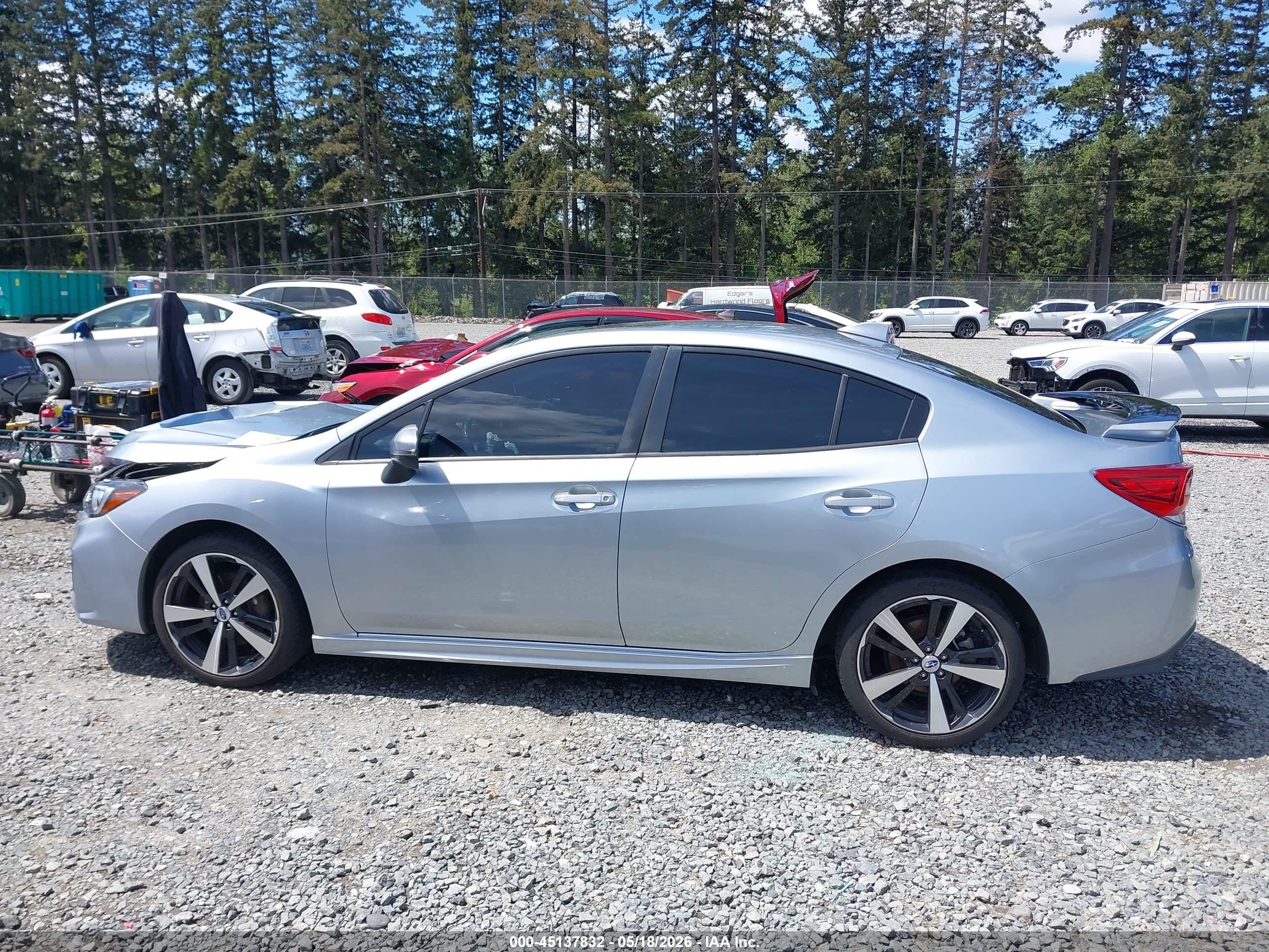 2017 Subaru Impreza 2.0i Sport Gray vin: 4S3GKAM65H3608944