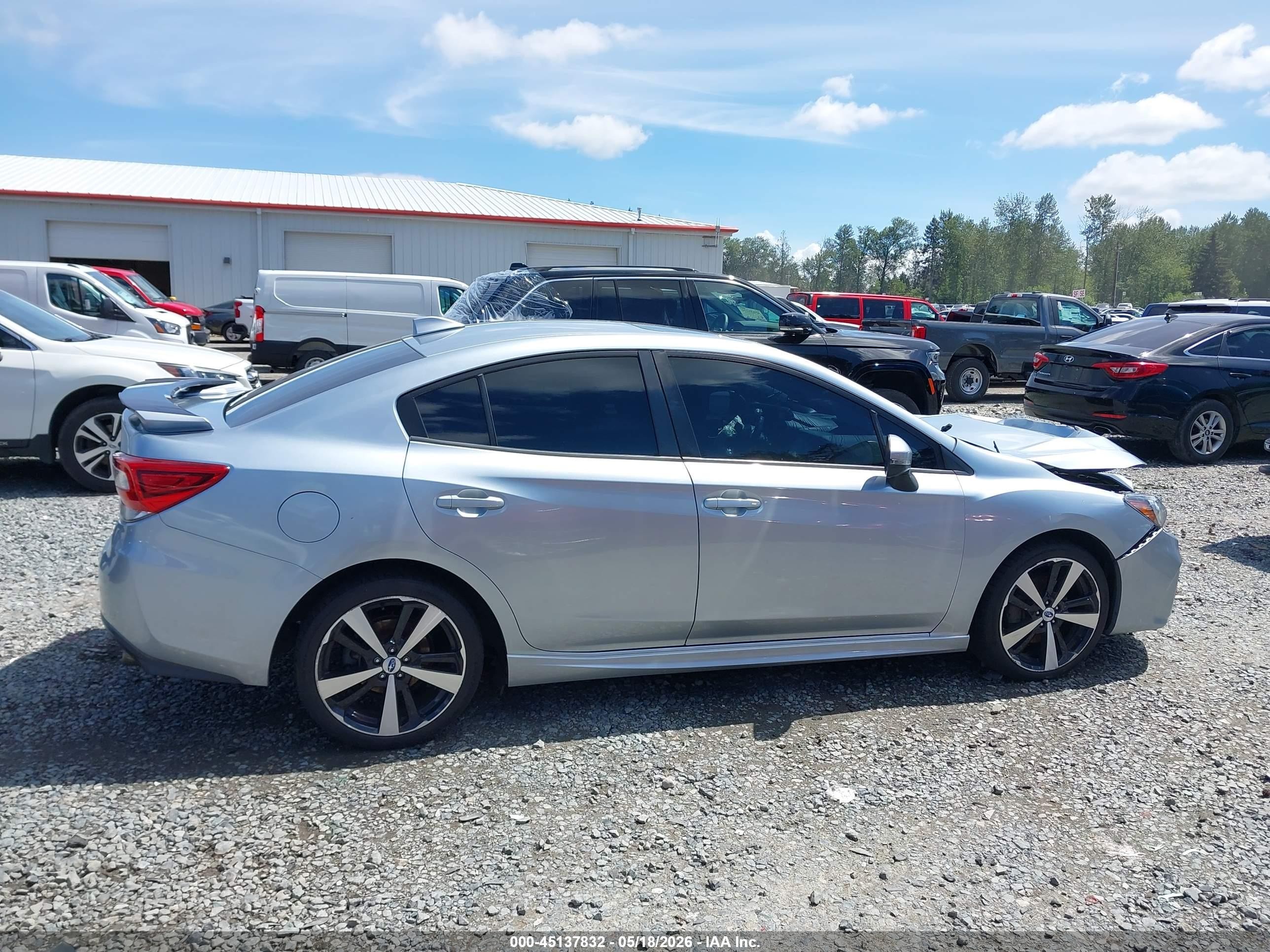 2017 Subaru Impreza 2.0i Sport Gray vin: 4S3GKAM65H3608944