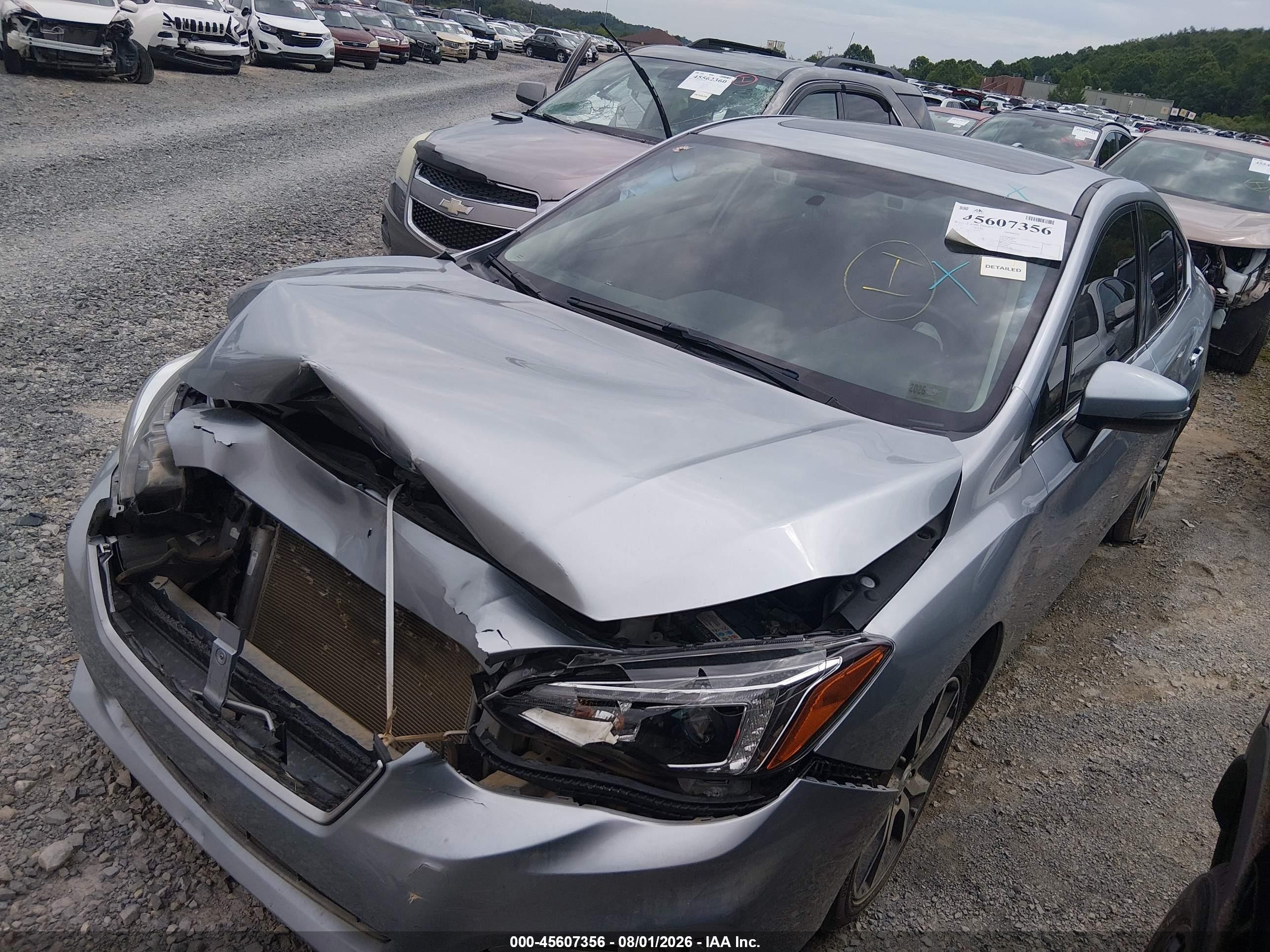 2017 Subaru Impreza 2.0i Limited Silver vin: 4S3GKAU69H3628274
